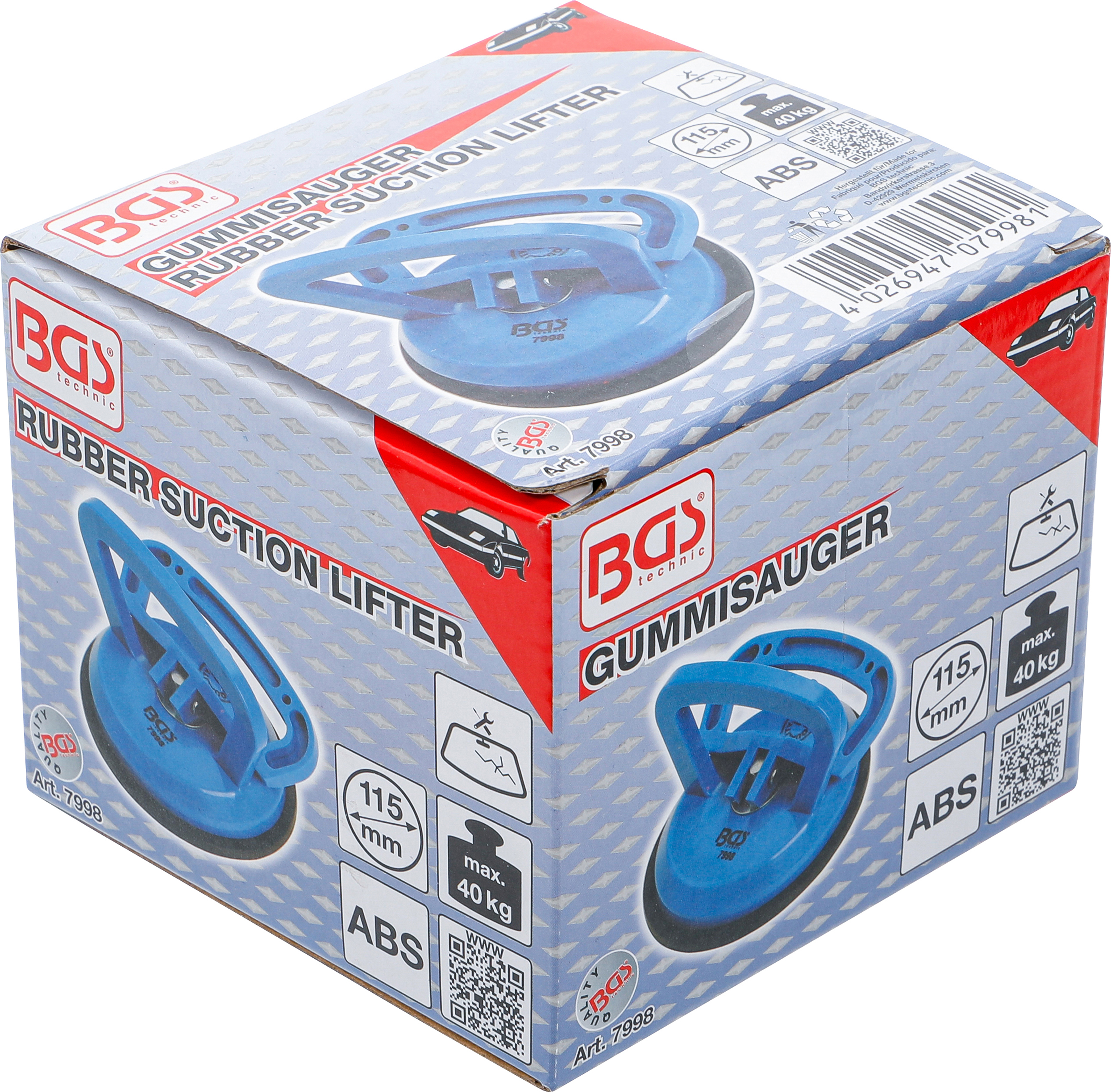 BGS Gummisauger | ABS | Ø 115 mm