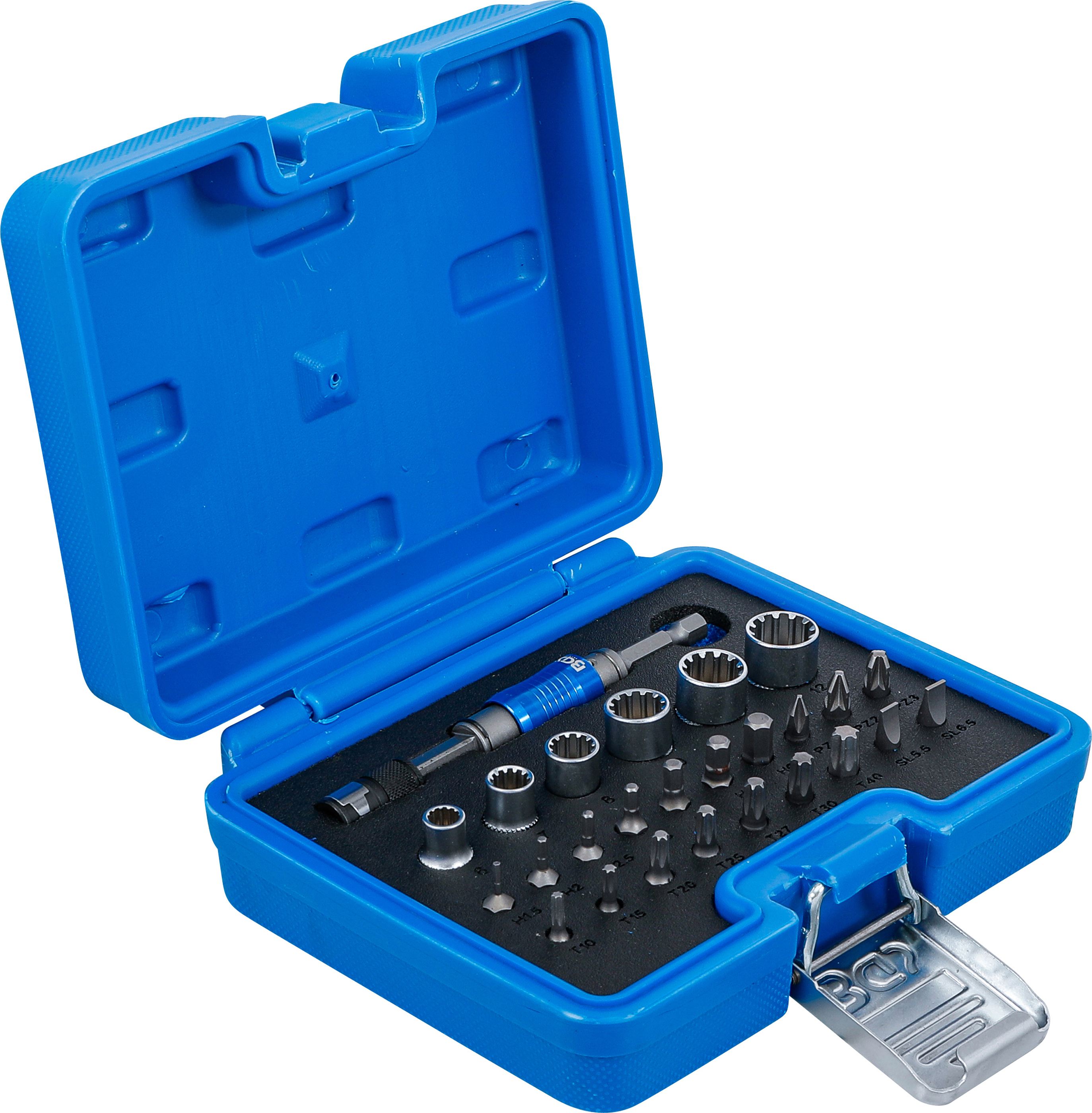 BGS Bit- und Steckschlüssel-Satz | Antrieb Außensechskant 6,3 mm (1/4") | 2-IN-1 | 26-tlg.