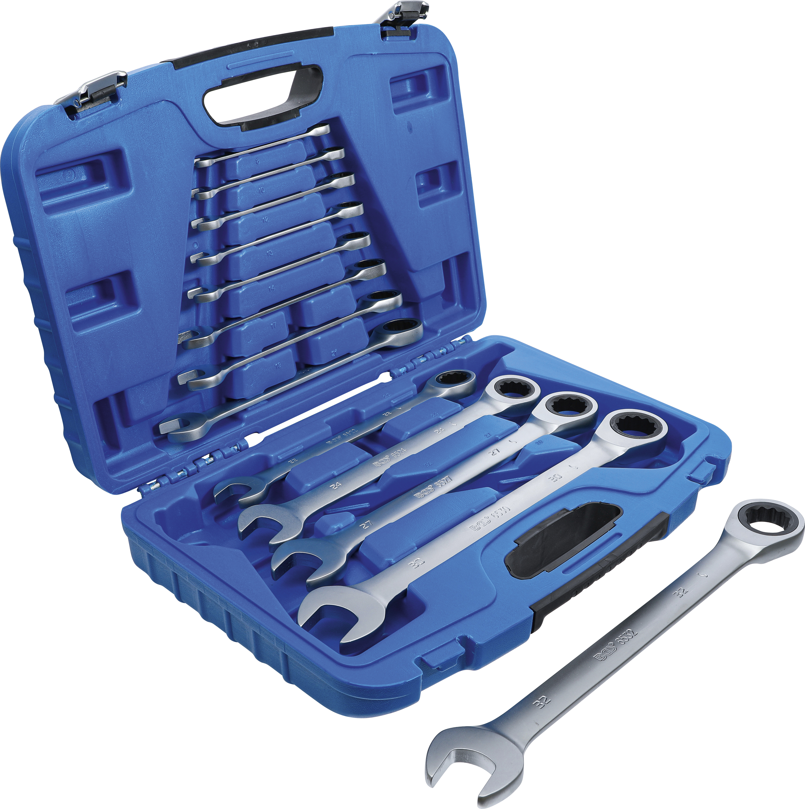 BGS Ratschenring-Maulschlüssel-Satz | SW 8 - 32 mm | 13-tlg.