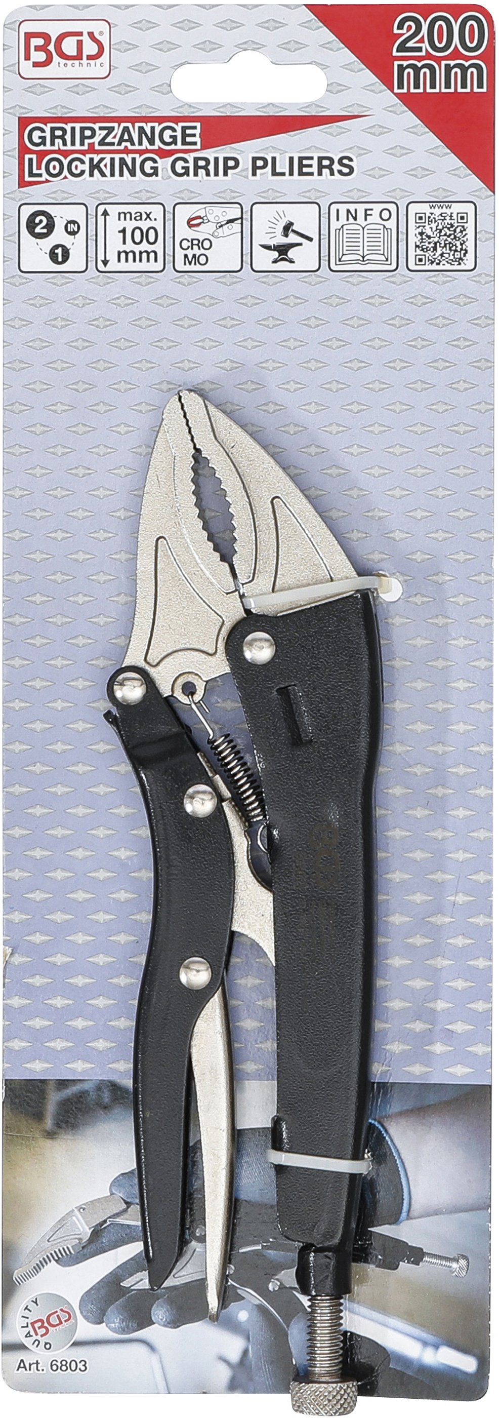 BGS Gripzange | "2-IN-1" | 200 mm