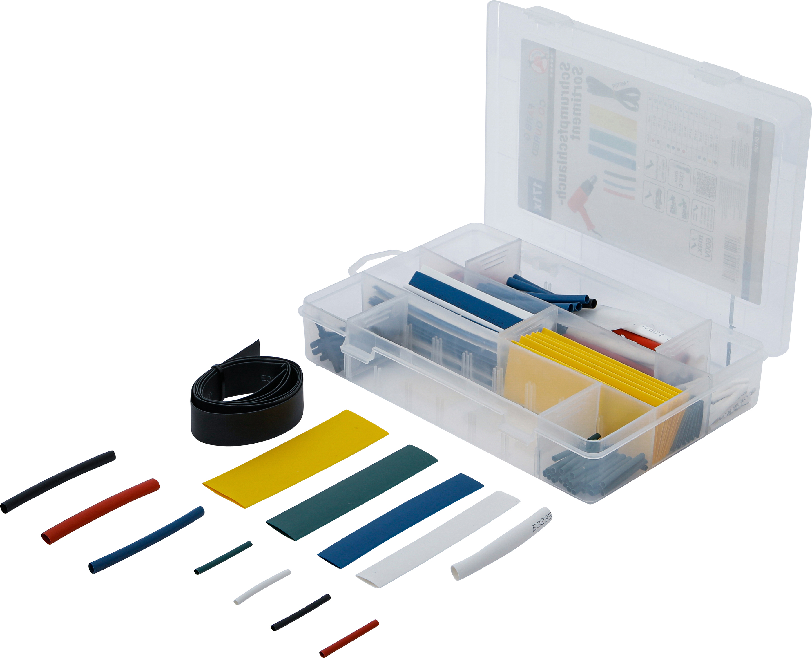 BGS Schrumpfschlauch-Sortiment | farbig | 171-tlg.