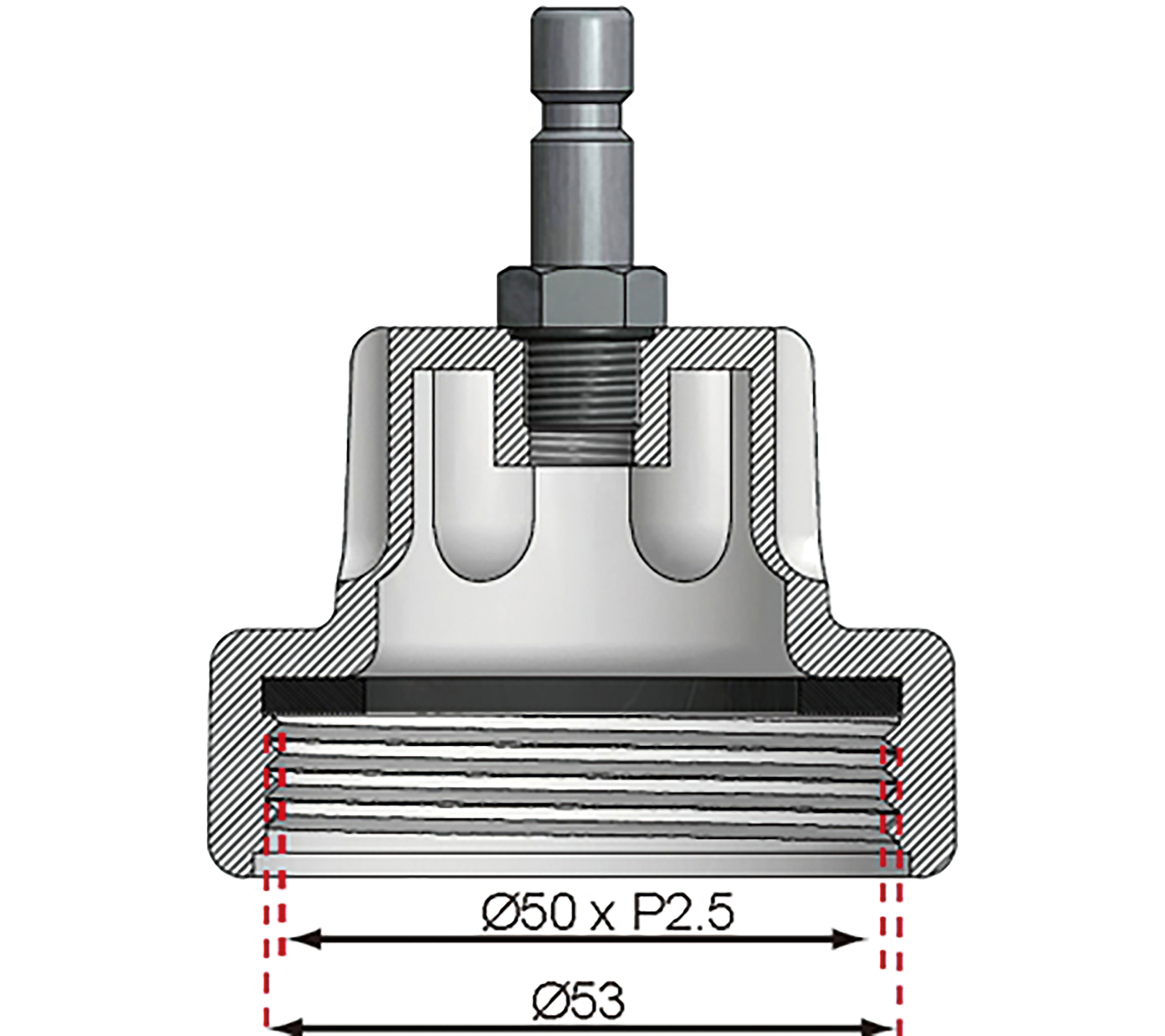 BGS Adapter Nr. 6 für Art. 8027, 8098 | für Daewoo, Ford, Jaguar, Jeep, Land Rover, Mercedes-Benz, Pontiac, Porsche, Saab