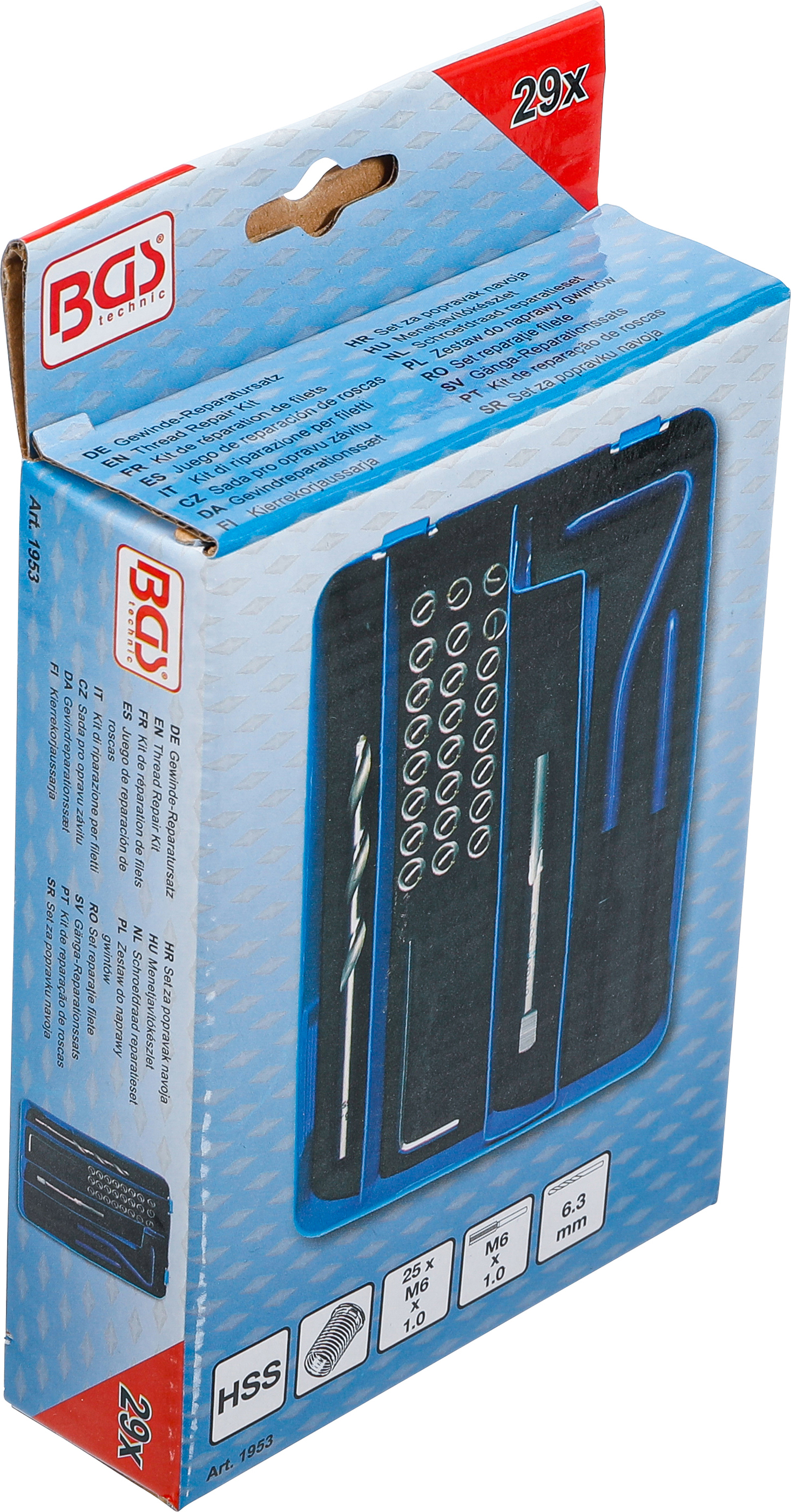BGS Gewinde-Reparatursatz | M6 x 1,0 | 29-tlg. BGS Gewinde-Reparatursatz | M6 x 1,0 | 29-tlg.