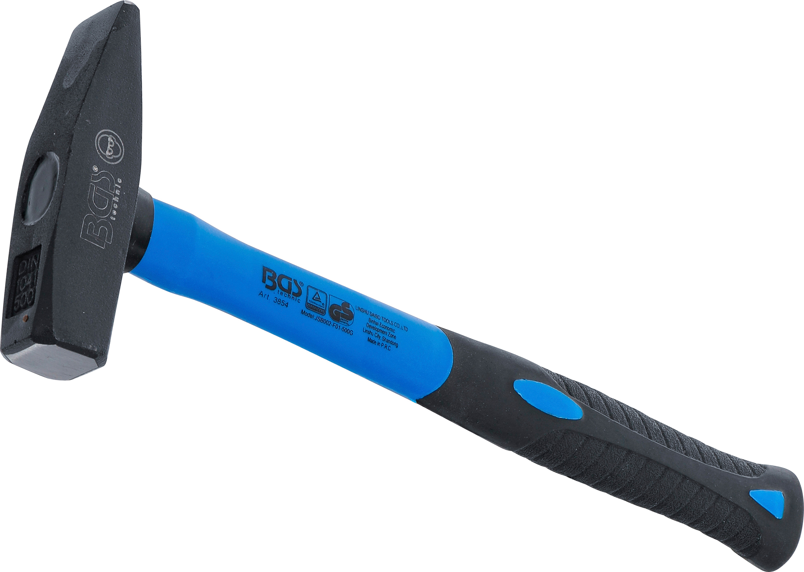 BGS Schlosserhammer | Fiberglasstiel | DIN 1041 | 500 g