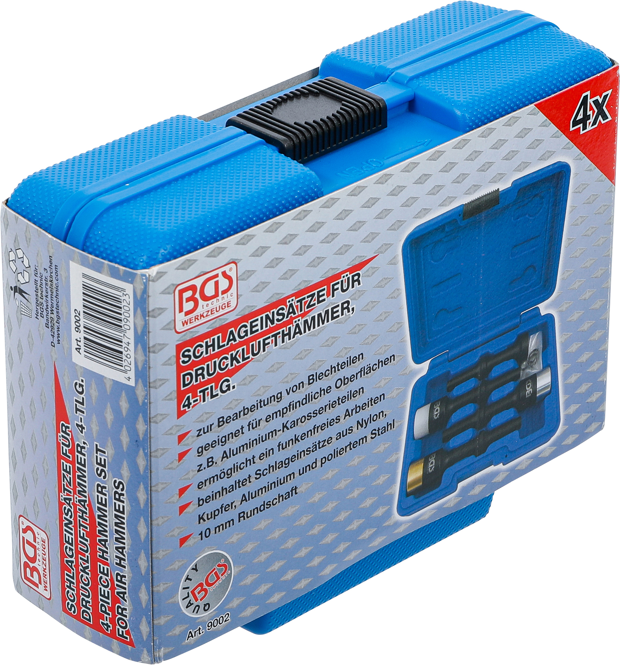 BGS Schlag-Einsätze für Drucklufthämmer | 4-tlg.