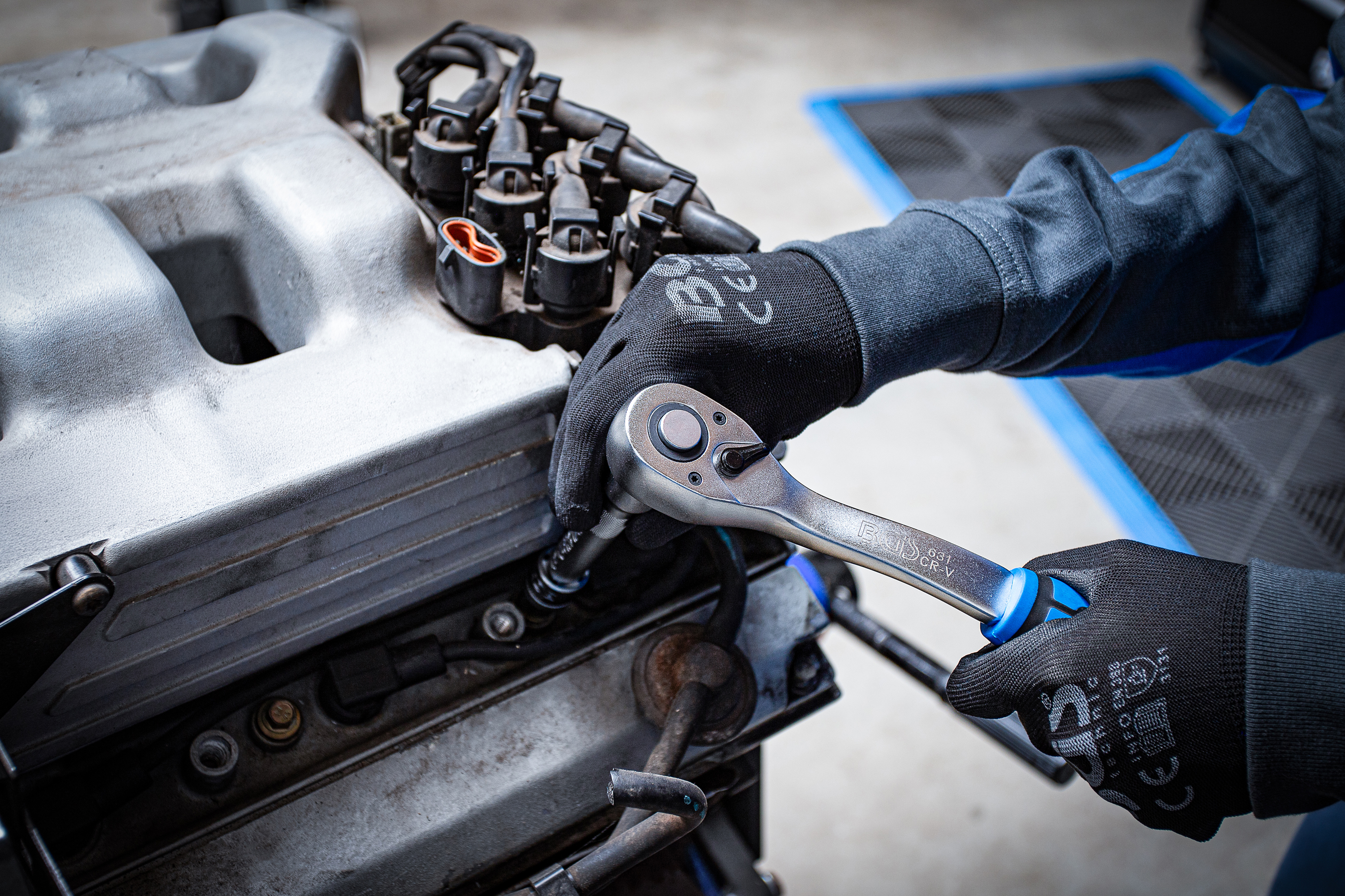 BGS Steckschlüssel-Satz Sechskant | Antrieb 6,3 mm (1/4") / 10 mm (3/8") | Zollgrößen | 92-tlg.