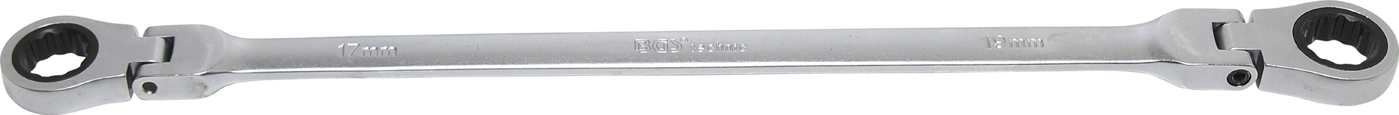 BGS Doppel-Ratschen-Gelenkschlüssel | SW 17 x 19 mm