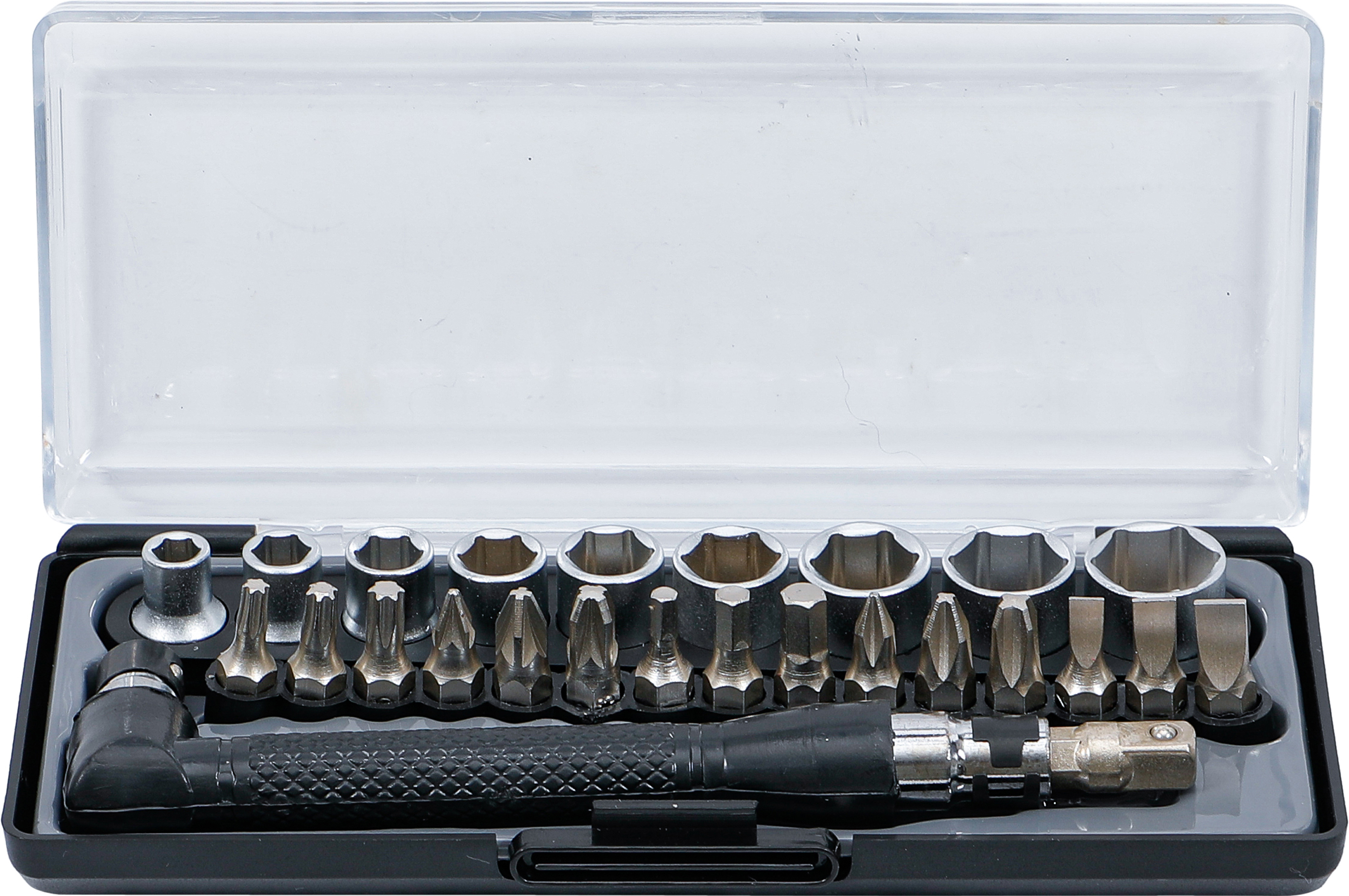 BGS Bit- und Steckschlüssel-/Winkelschrauber-Satz | Antrieb 6,3 mm (1/4") | 26-tlg.
