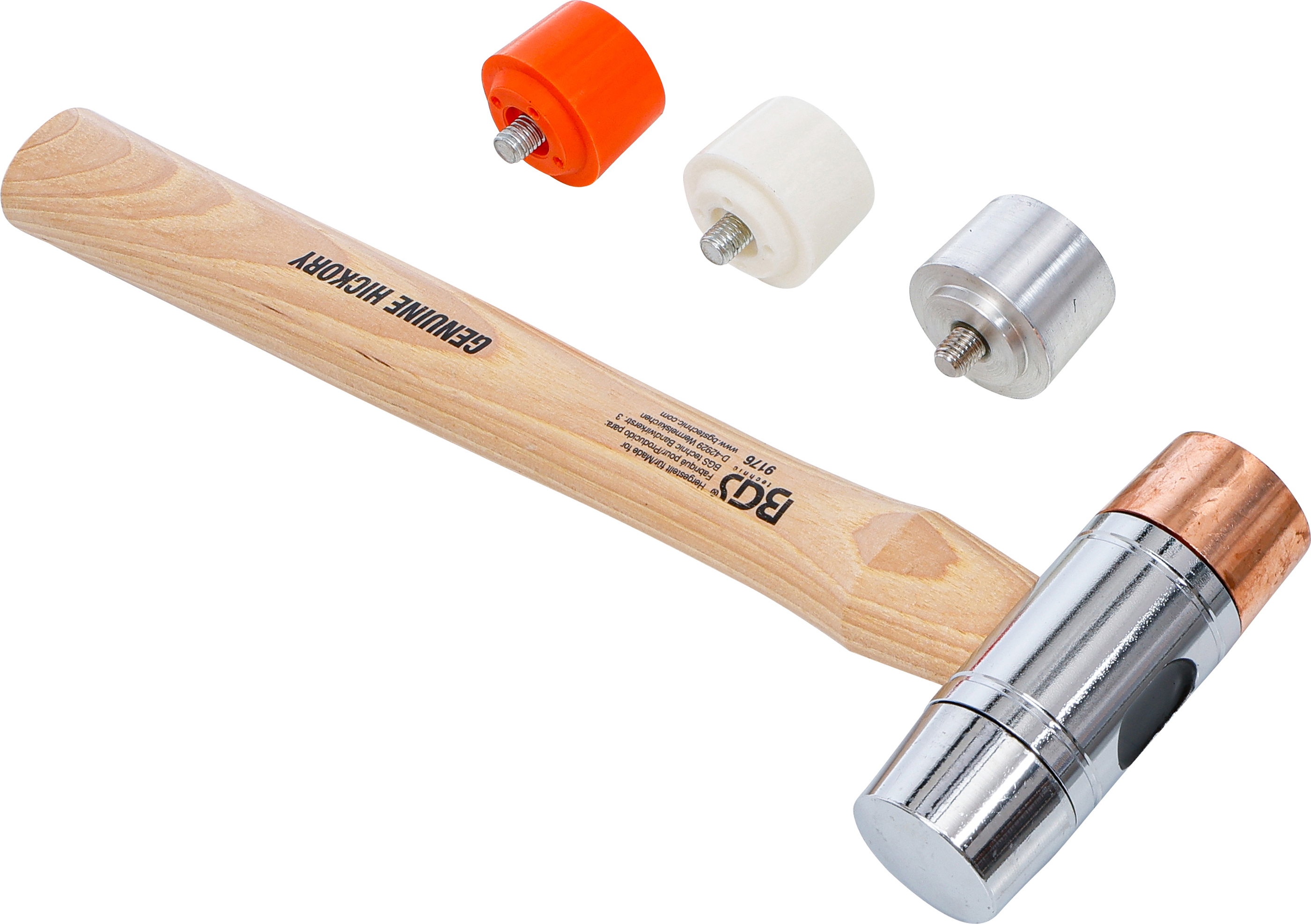 BGS Wechselkopf-Hammer | Hickory-Stiel | Ø 35 mm