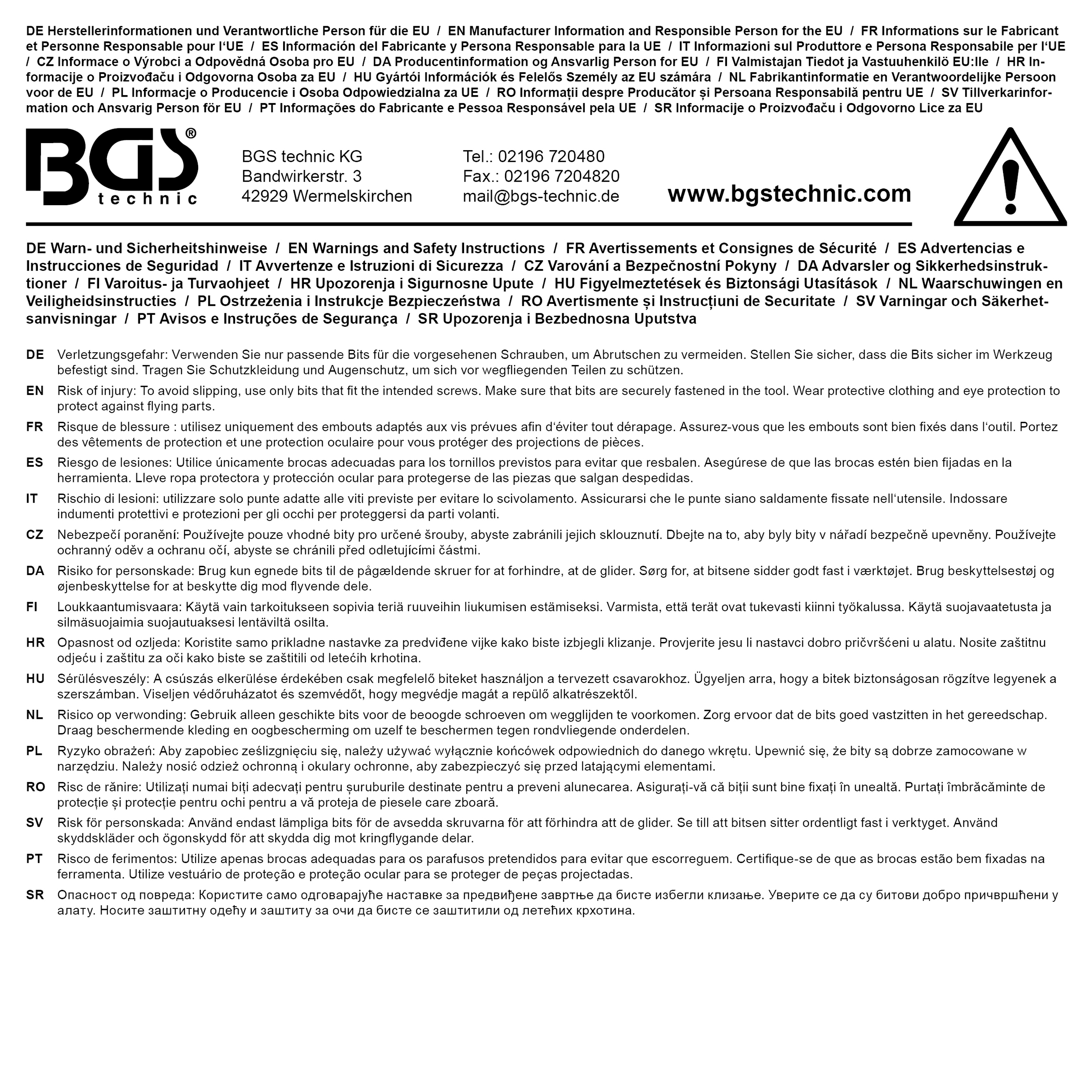 BGS Bit- und Steckschlüssel-Satz | Antrieb Außensechskant 6,3 mm (1/4") | 2-IN-1 | 26-tlg.