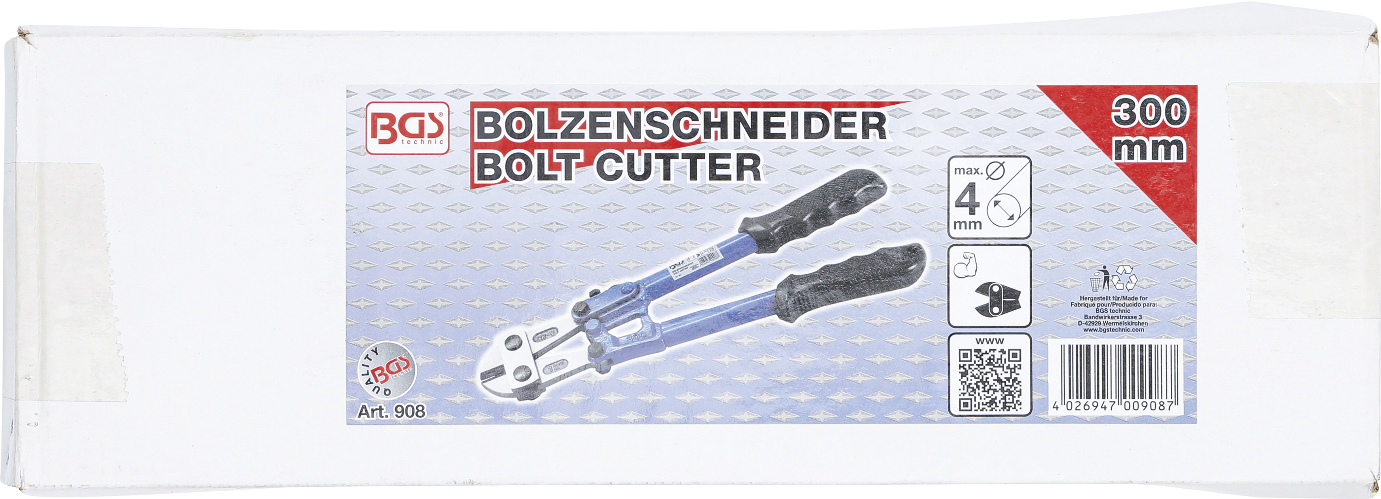 BGS Bolzenschneider mit gehärteten Backen | 300 mm