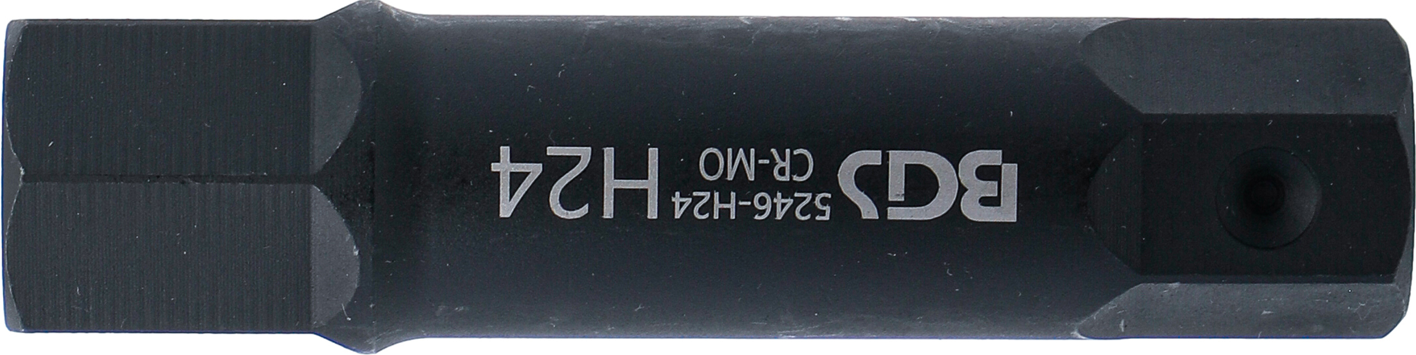 BGS Bit | Länge 100 mm | Antrieb Außensechskant 22 mm | Innensechskant 24 mm