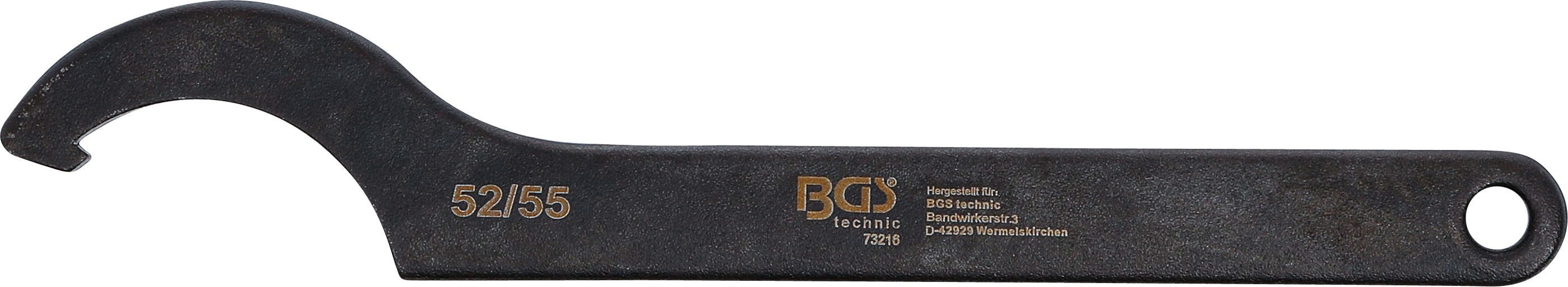 BGS Hakenschlüssel mit Nase | 52 - 55 mm