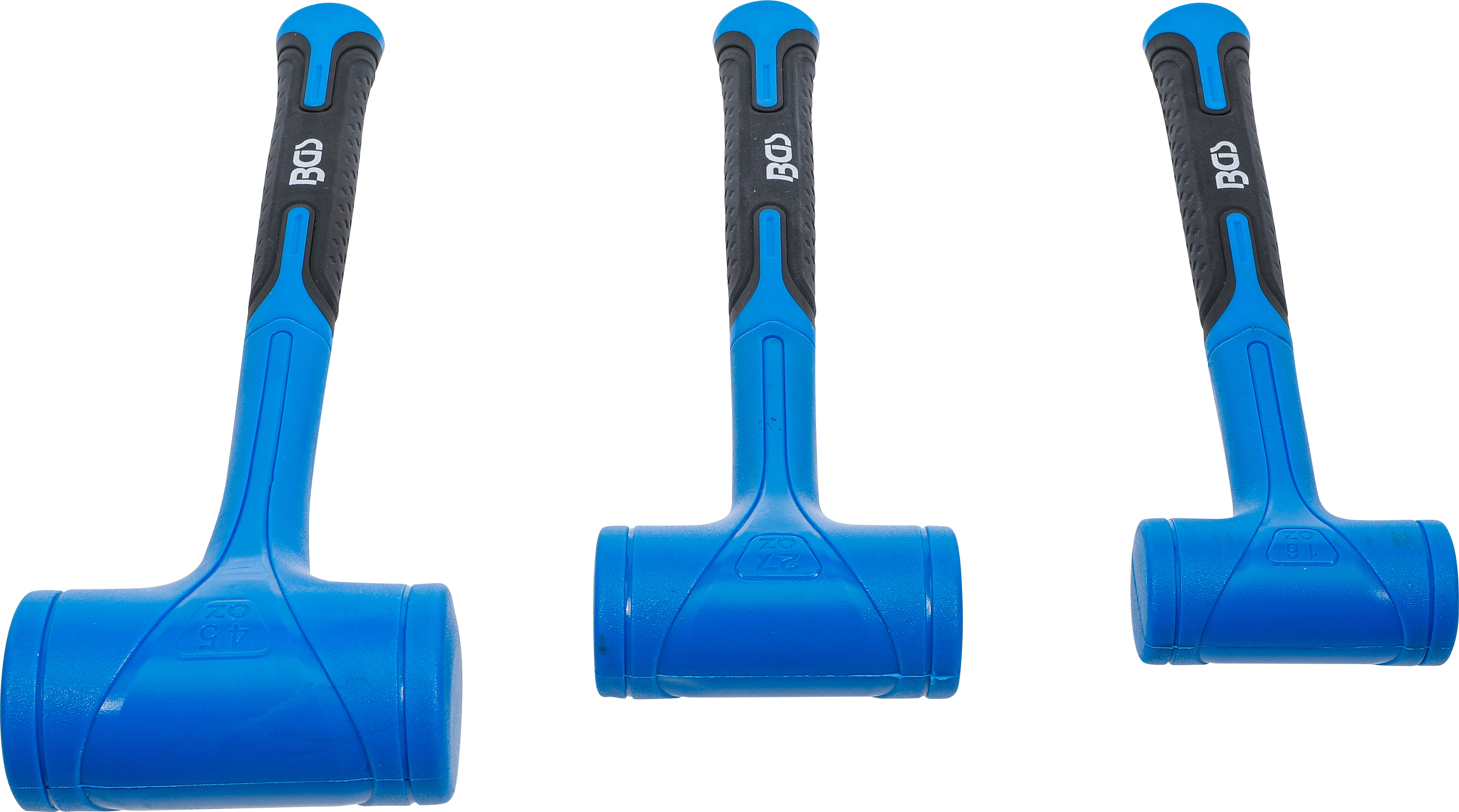 BGS Schonhammer-Satz | rückschlagfrei | Ø 47 / 55 / 65 mm | 450 / 765 / 1275 g | 3-tlg.