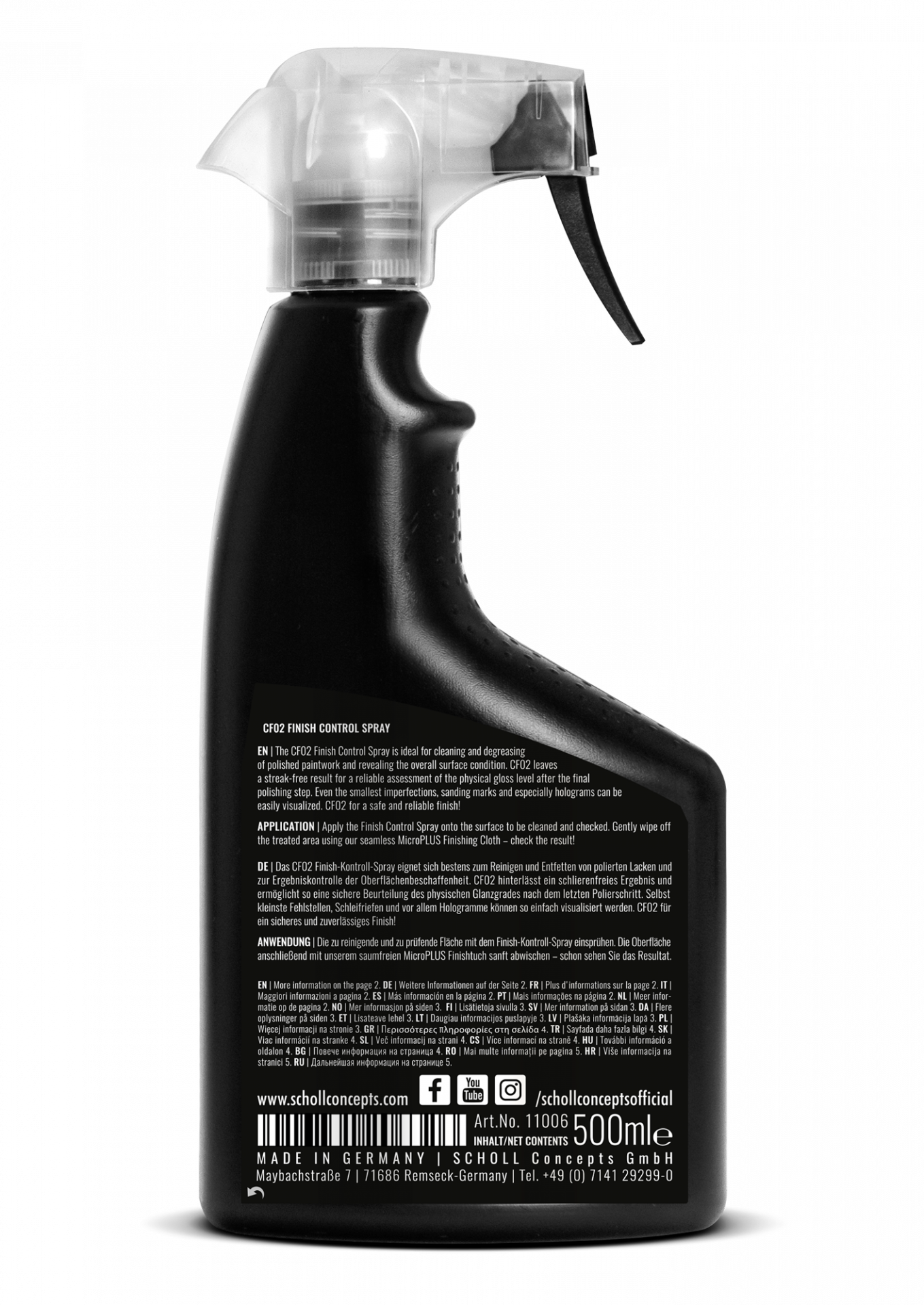 Scholl Concepts CF02 Clay & Finish Fluid 500 ml