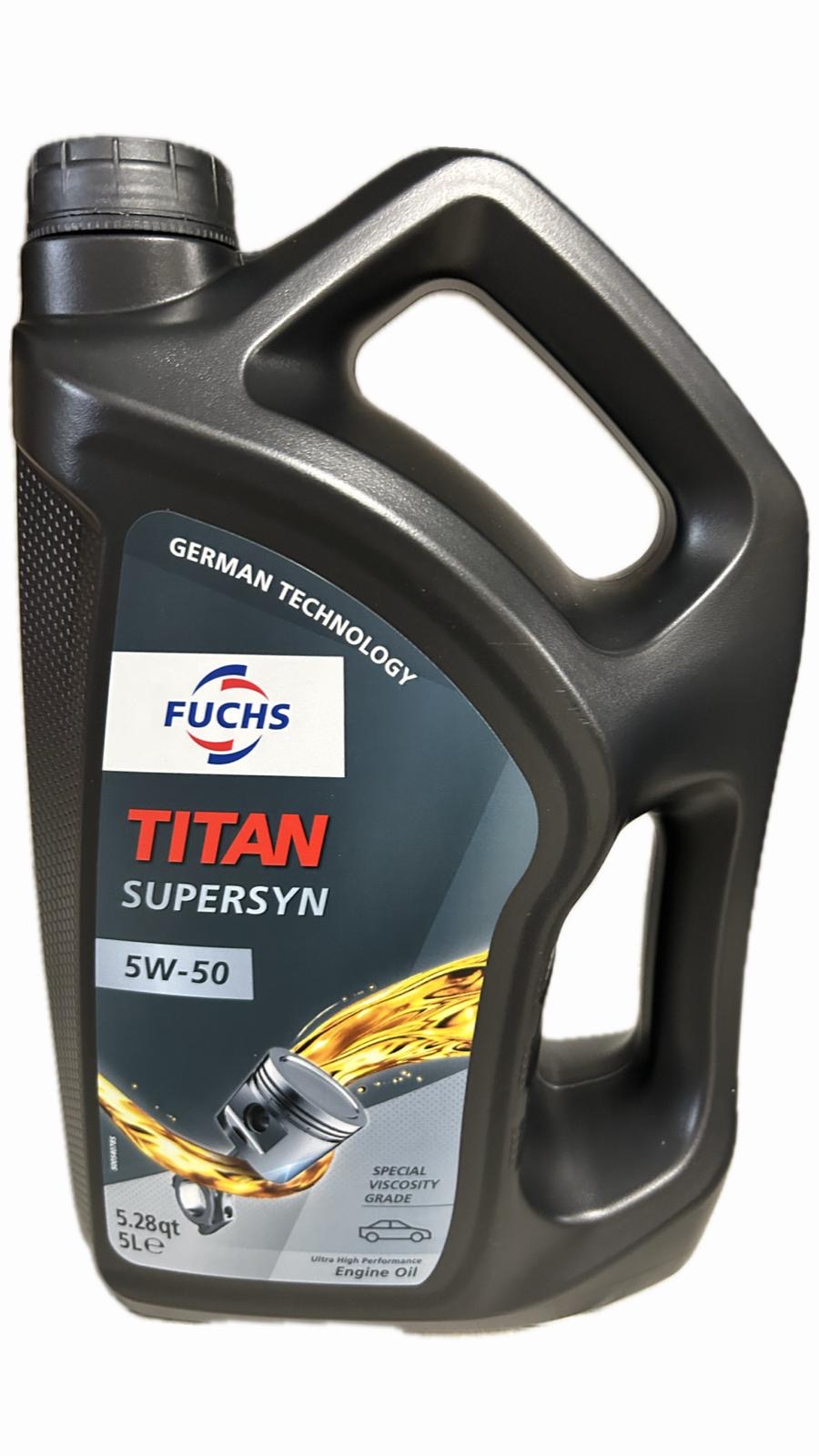 5W-50 Fuchs TITAN SuperSyn Motoröl 5 Liter