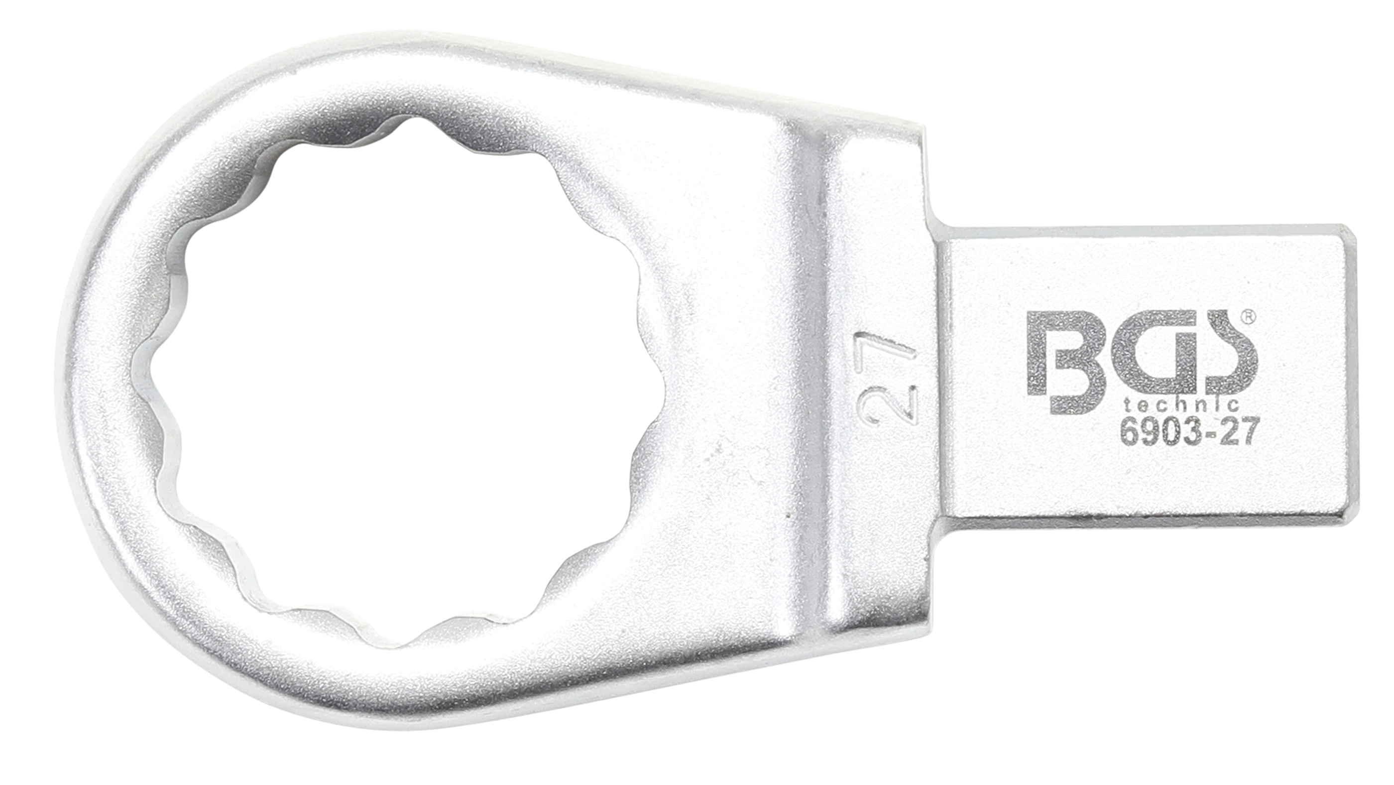 BGS Einsteck-Ringschlüssel | 27 mm | Aufnahme 14 x 18 mm