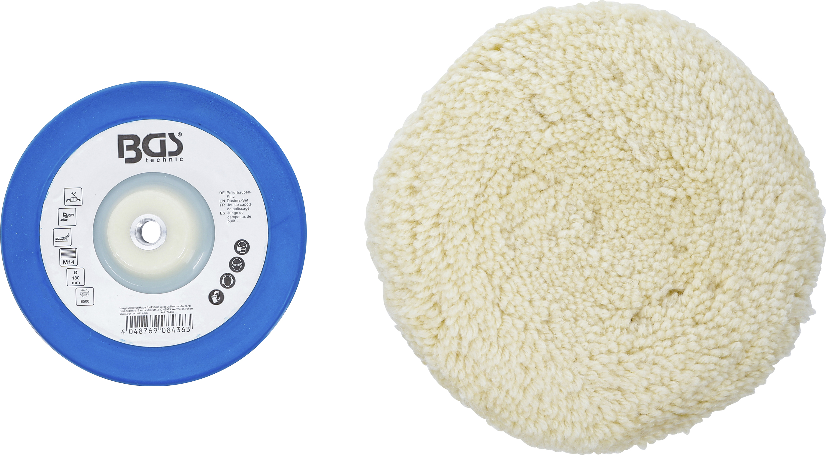 BGS Polierhauben-Satz | Ø 180 mm | 2-tlg.