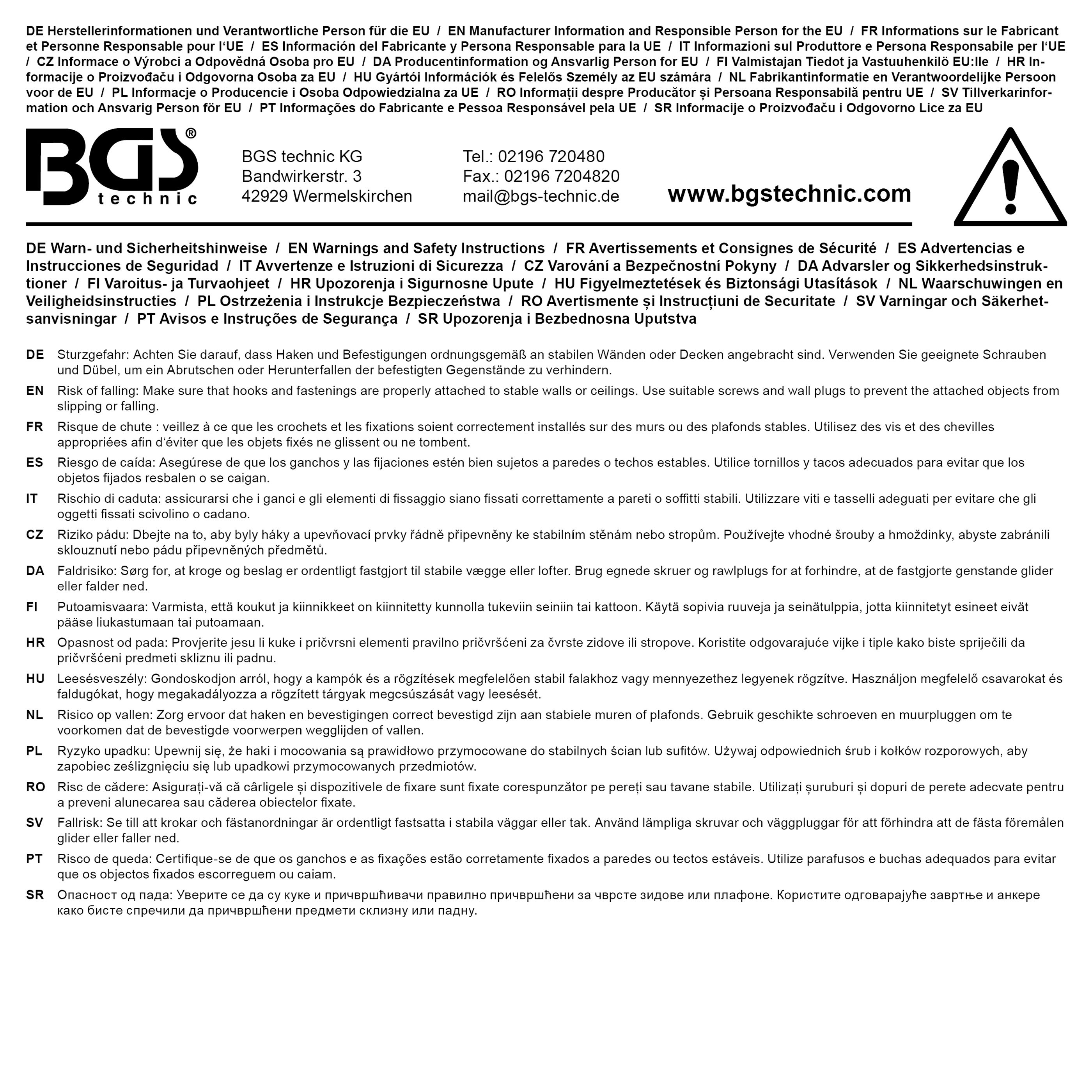 BGS Kabel-Aufbewahrungsgurt | verstellbar | 38 x 260 mm