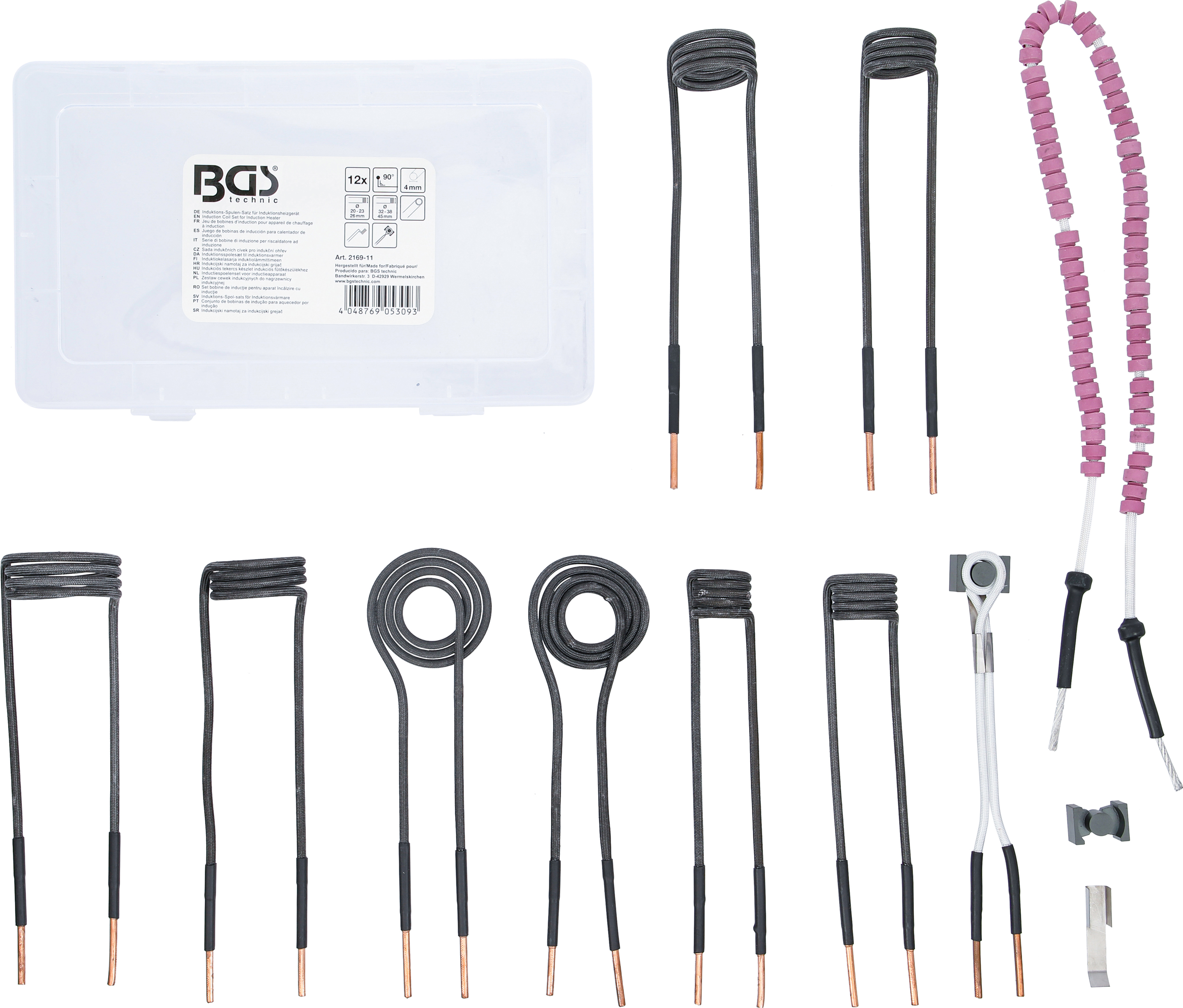 BGS Induktions-Spulen-Satz für Induktionsheizgerät | für Art. 2169, 3390, 3391 | 12-tlg.