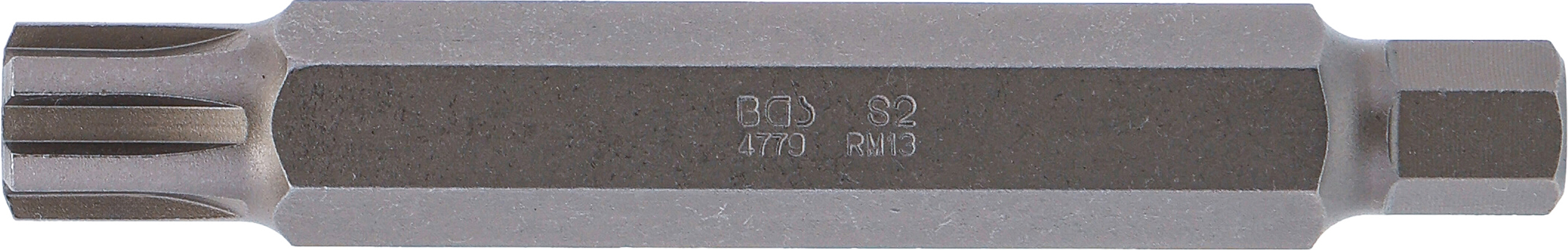 BGS Bit | Länge 100 mm | Antrieb Außensechskant 10 mm (3/8") | Keil-Profil (für RIBE) M13