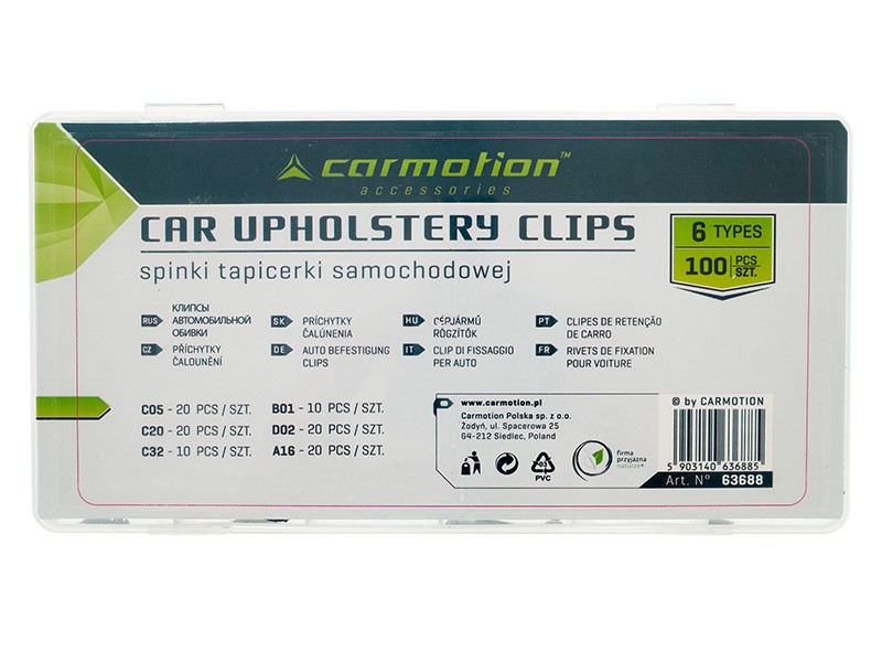 Carmotion Autopolster Klammern Set 100tlg