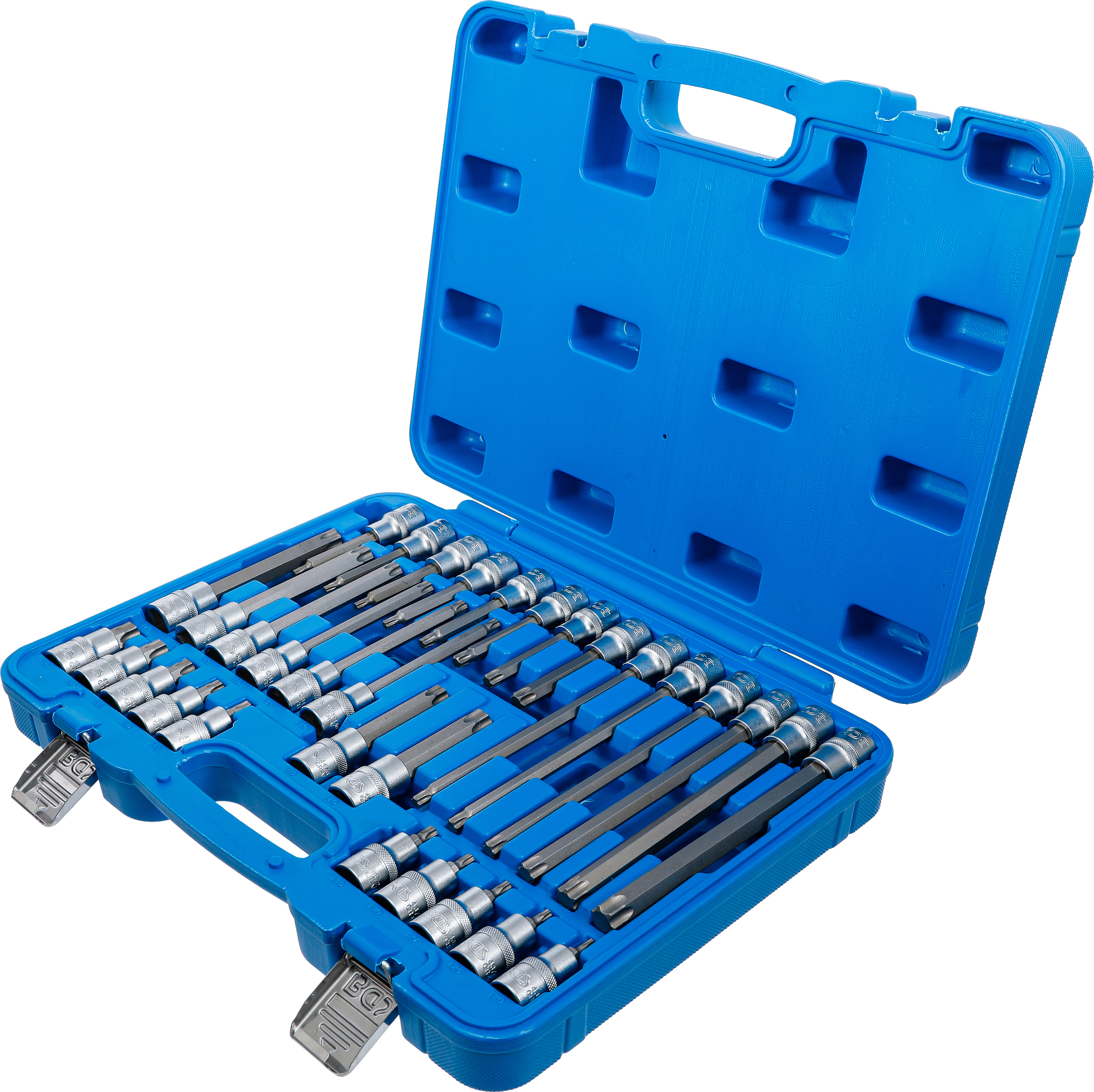 BGS Bit-Einsatz-Satz | Antrieb Innenvierkant 12,5 mm (1/2") | T-Profil (für Torx) | 32-tlg.