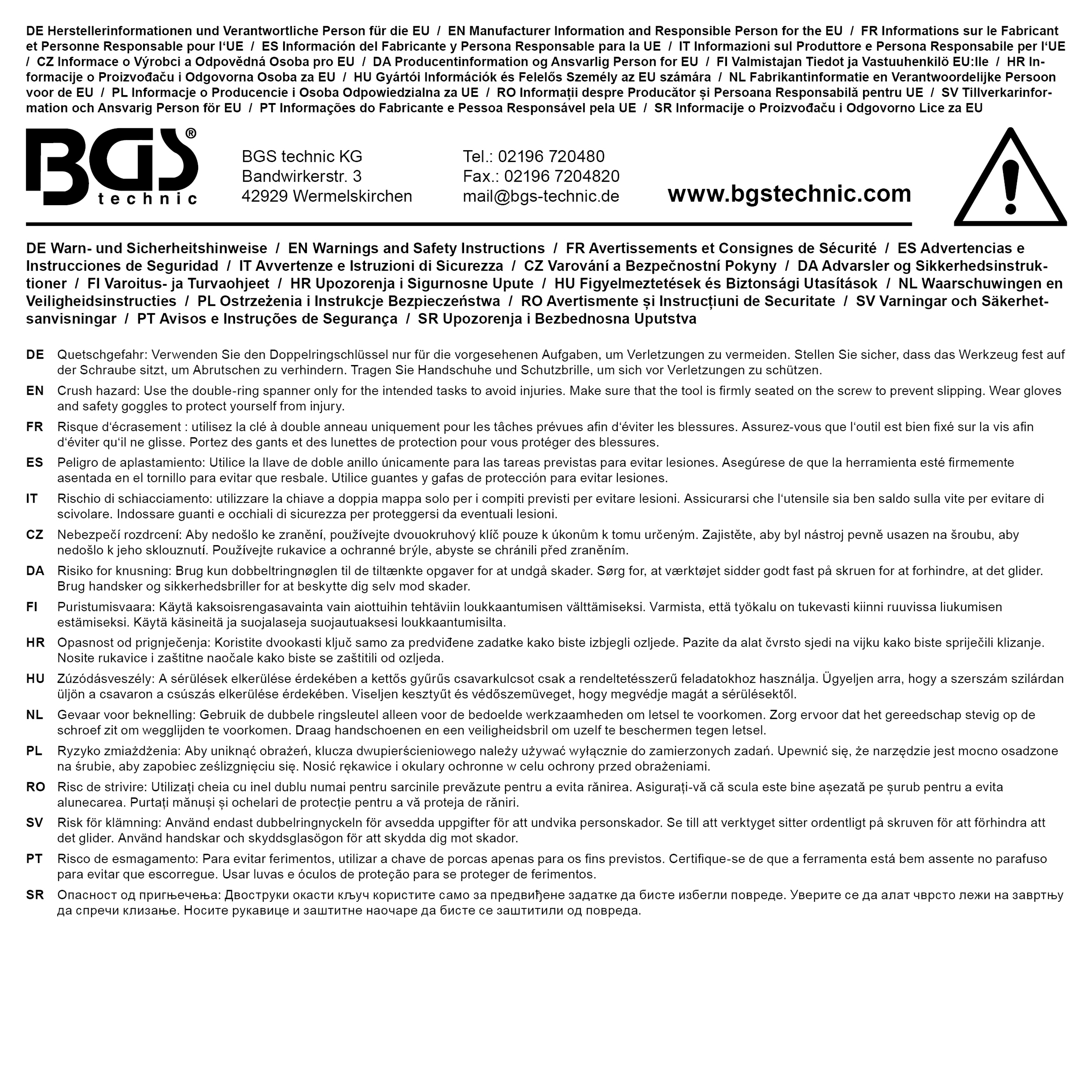 BGS Starter- und Blockschlüssel-Satz | SW 10 x 13 - 17 x 19 mm | 3-tlg.