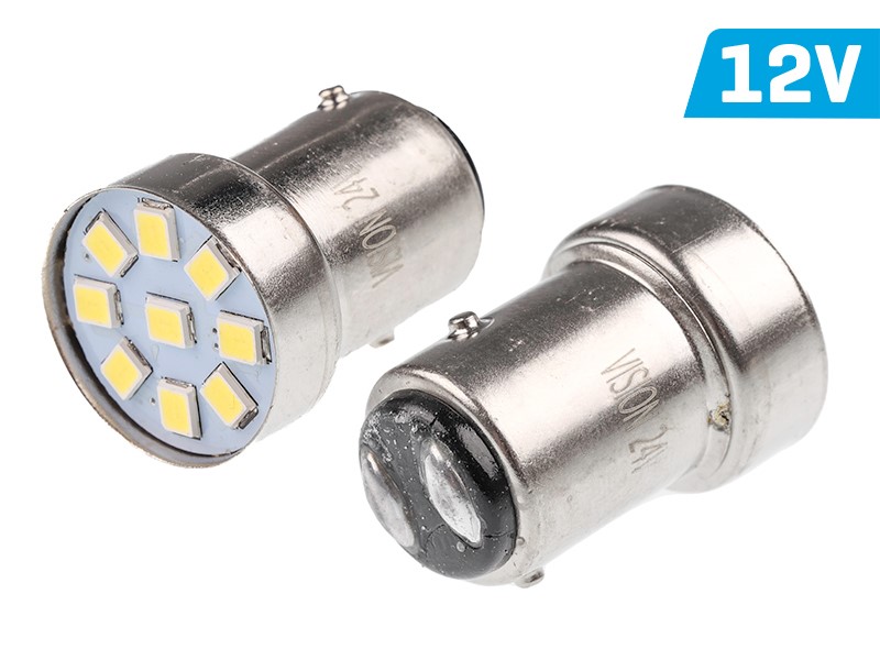 Vision LED Kugellampe 12V/24V 5W 10W R5W R10W BA15s 9x 2835 SMD