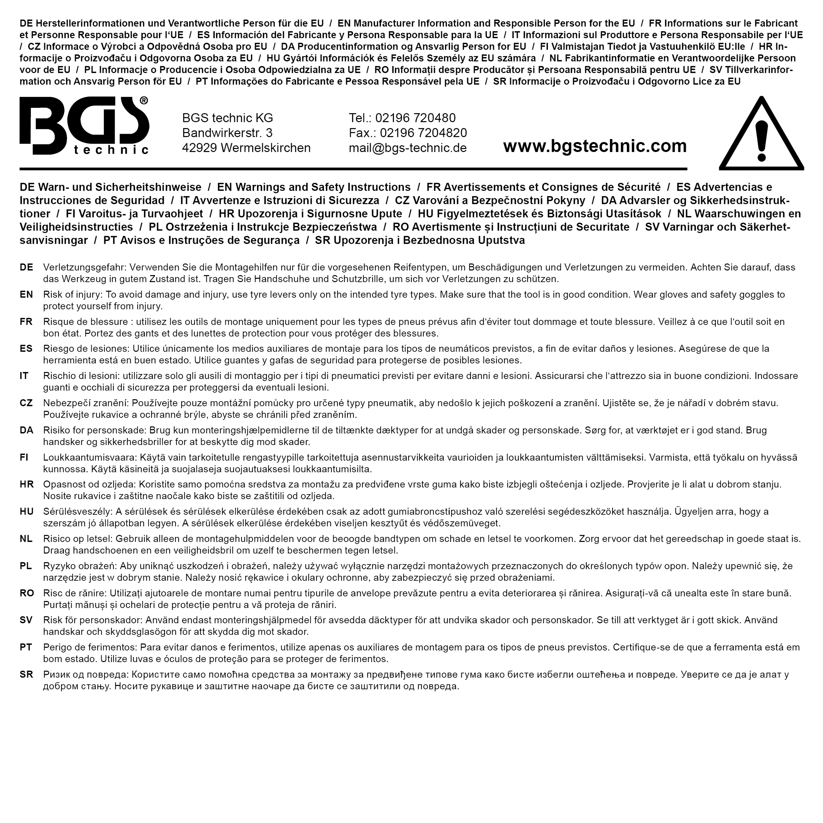 BGS Rundpinsel für Reifenmontagepaste