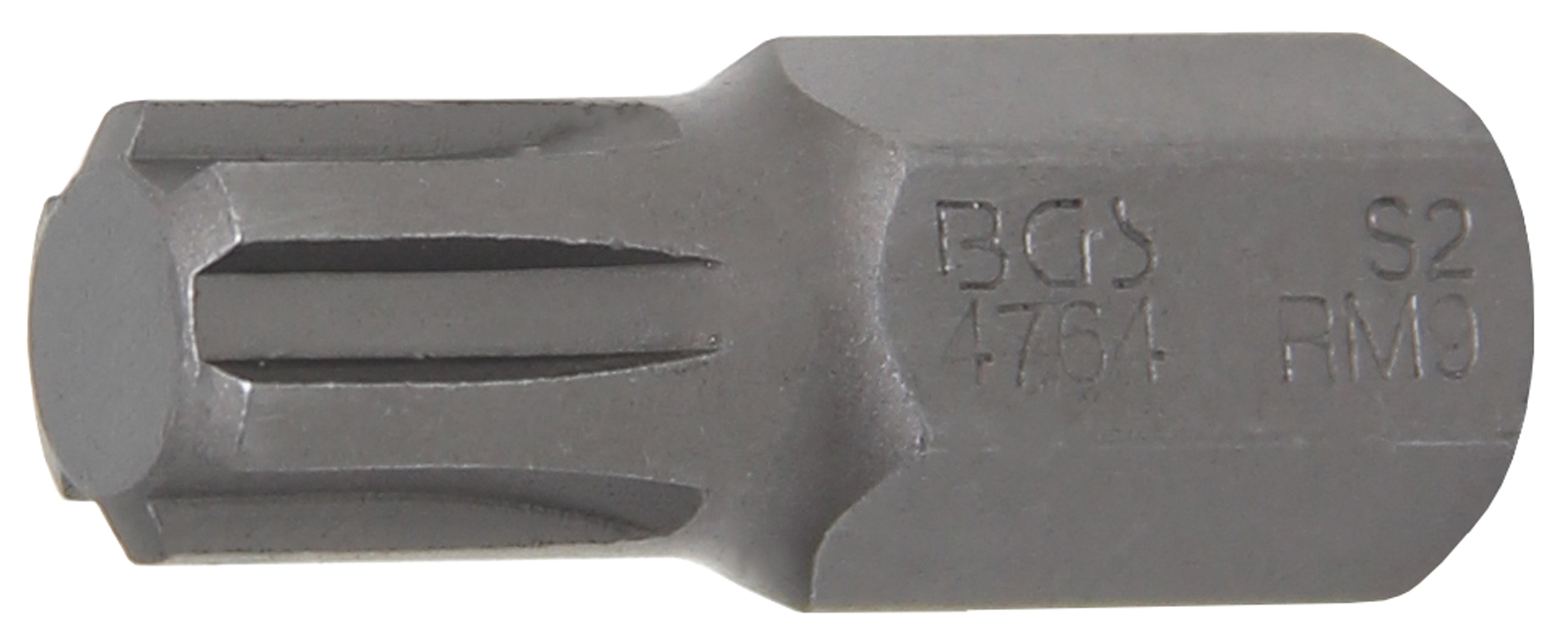 BGS Bit | Länge 30 mm | Antrieb Außensechskant 10 mm (3/8") | Keil-Profil (für RIBE) M9