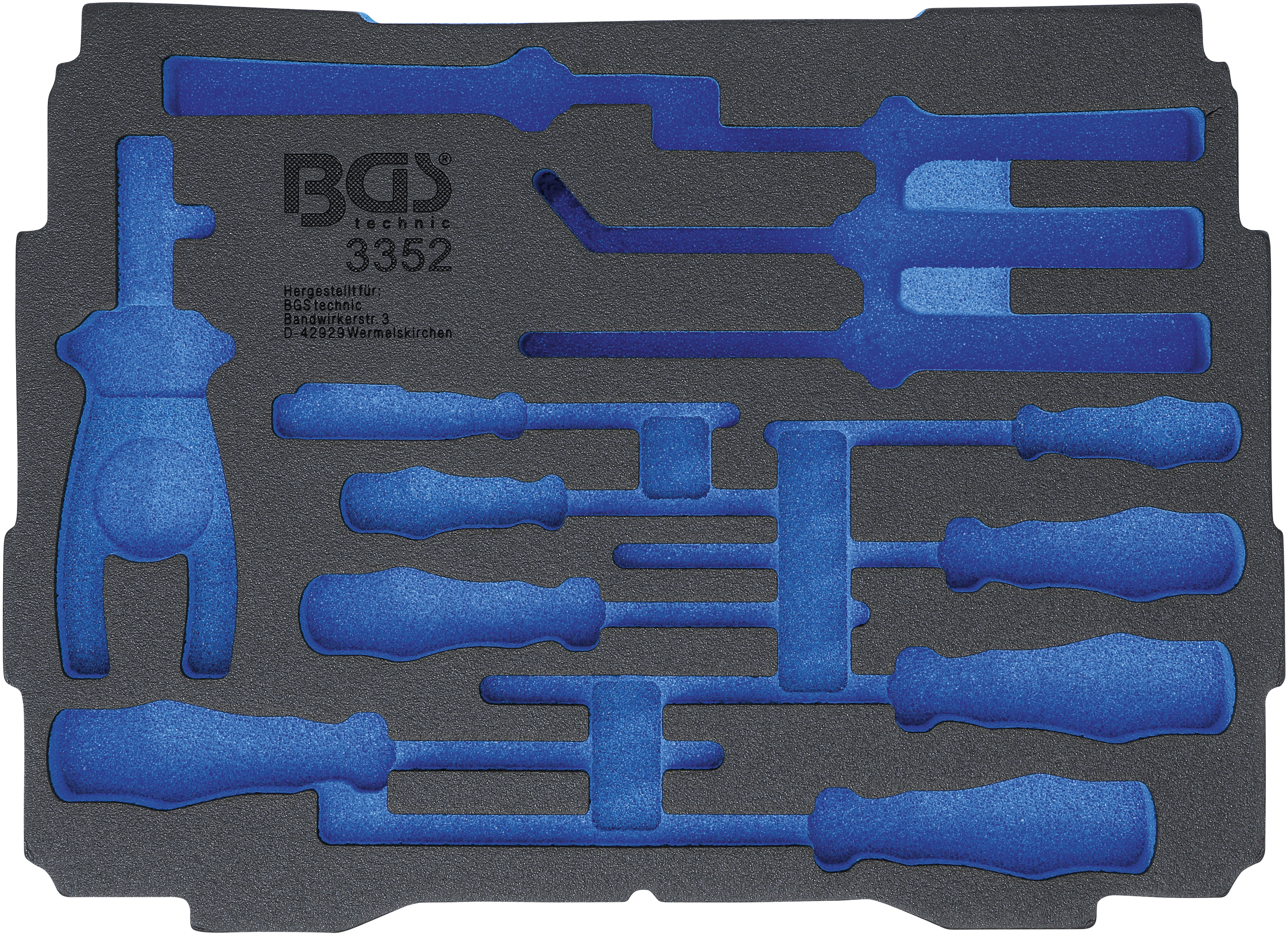 BGS Schaumeinlage für Art. BOXSYS1 & 2 | leer | für Art. 3352