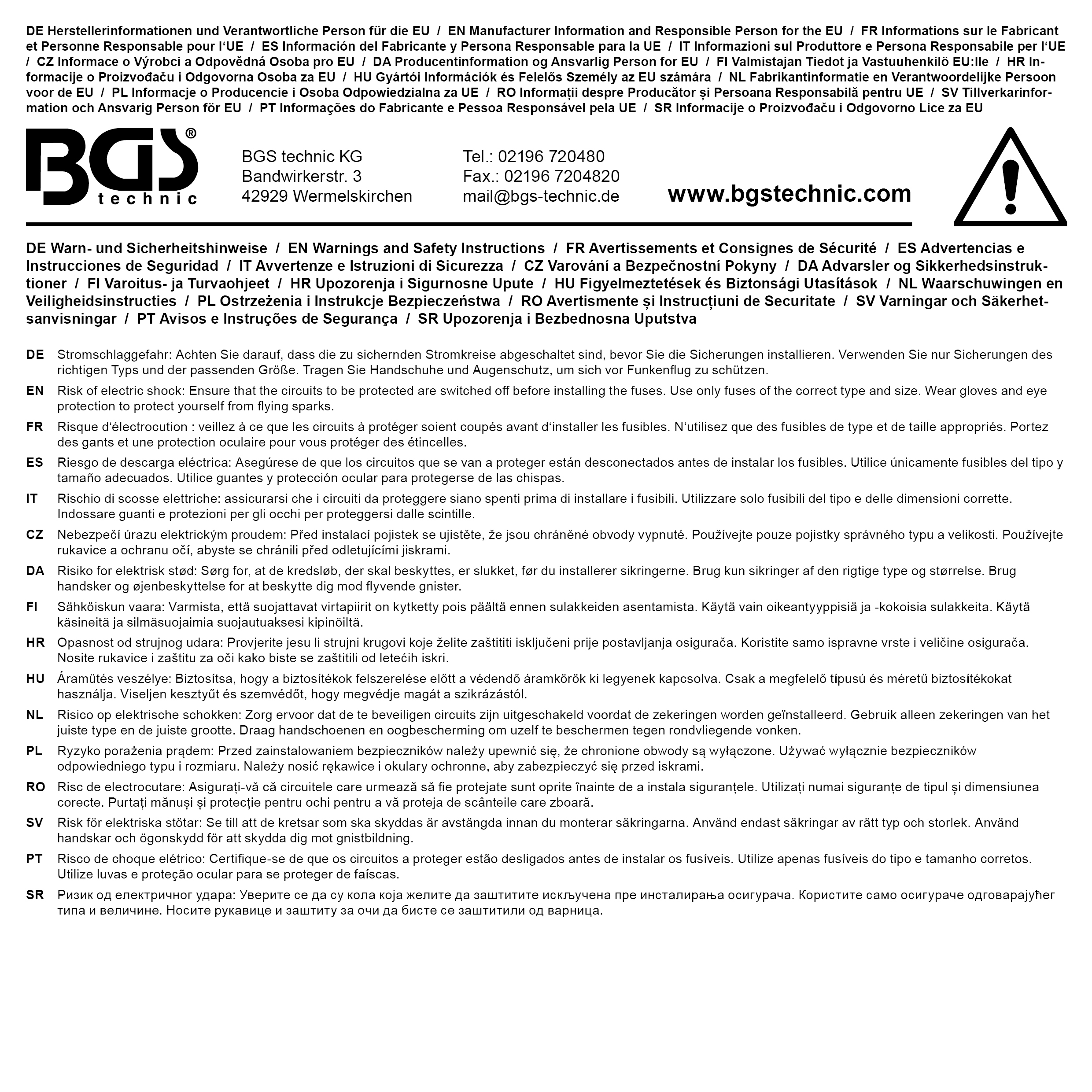 BGS Kfz-Sicherungs-Sortiment | MINI | 121-tlg.