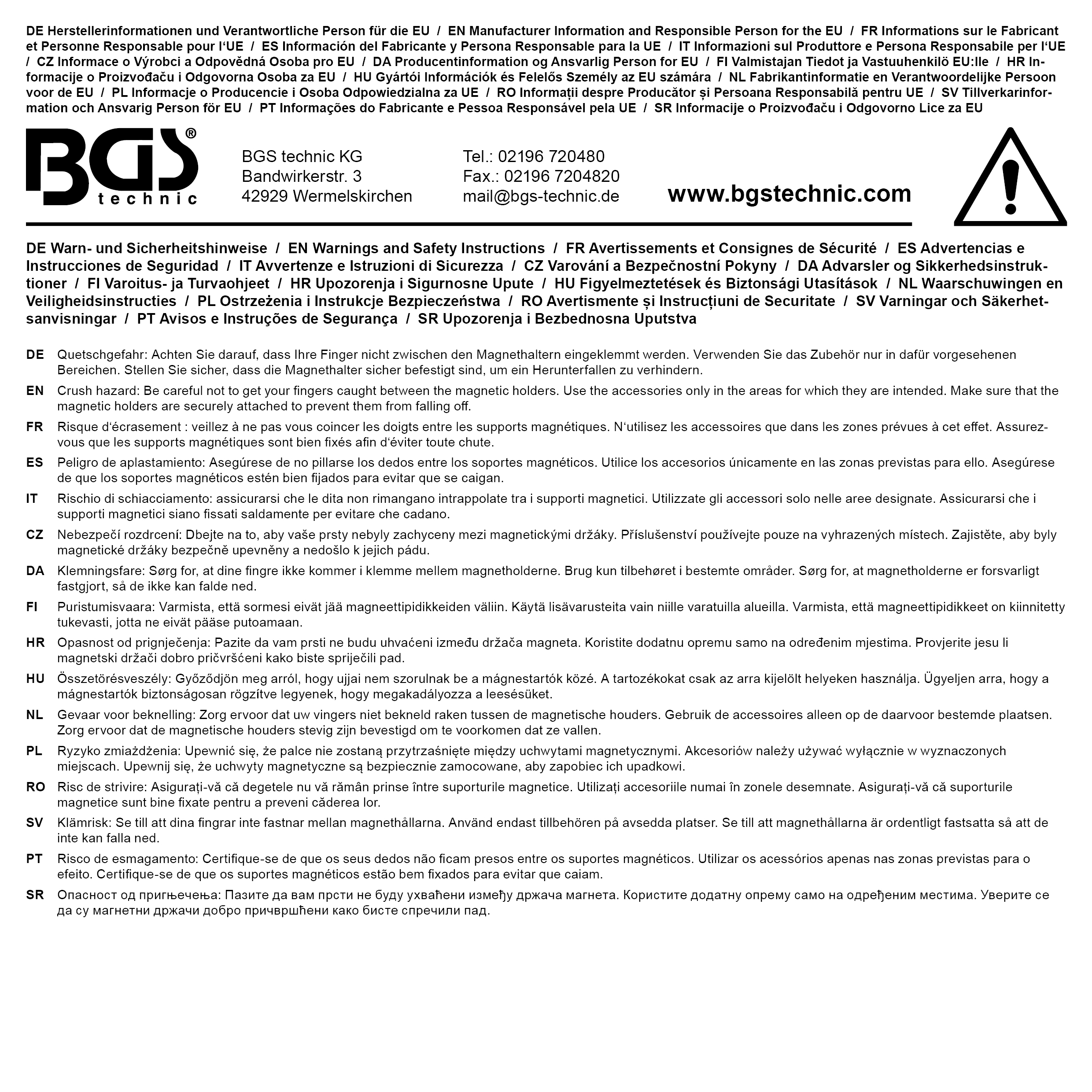 BGS Magnet-Becherhalter