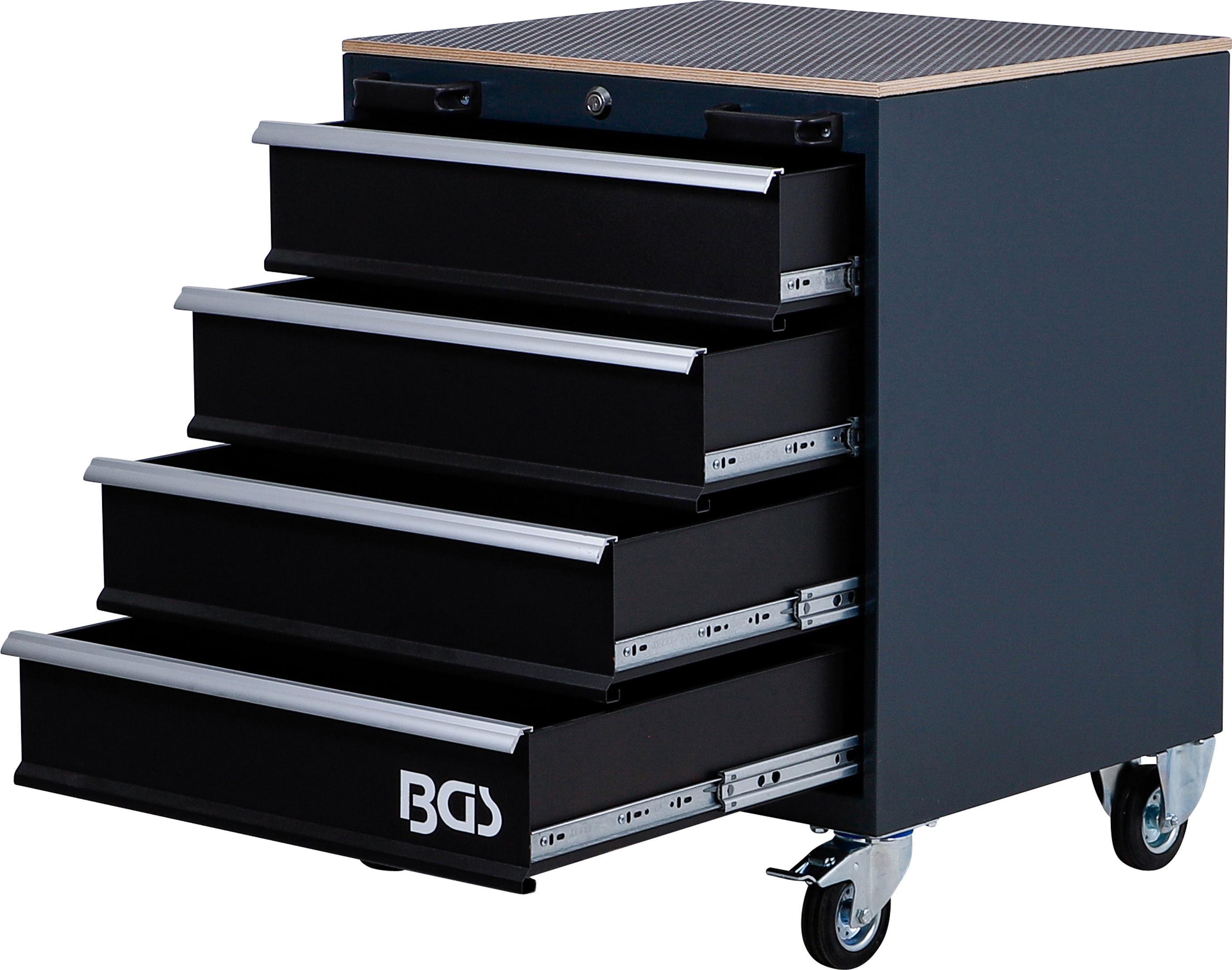 BGS Werkstattwagen | 4 Schubladen | leer | für Schrankwand-System