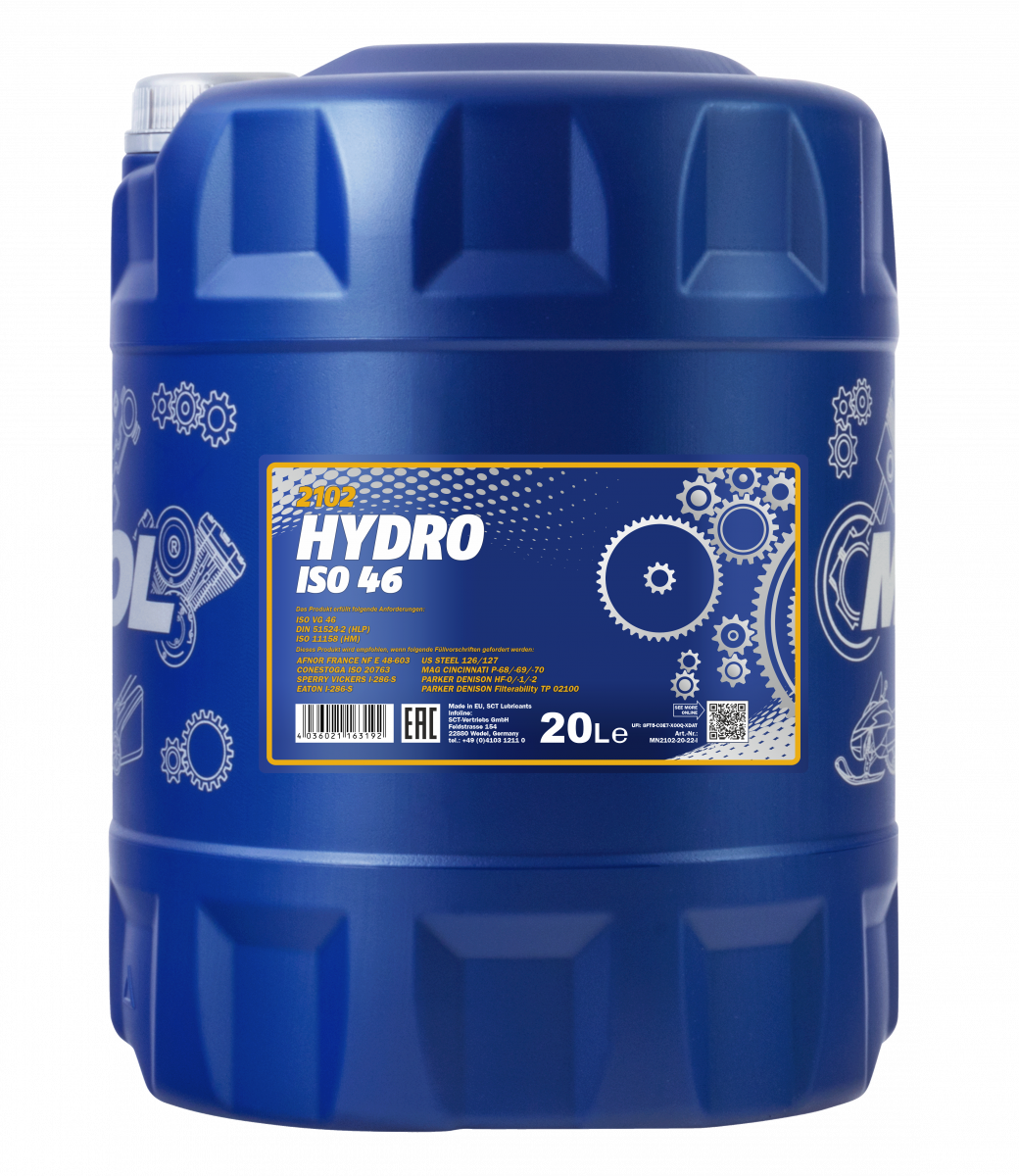 Mannol 2102 Hydro ISO 46 Hydrauliköl 20 Liter