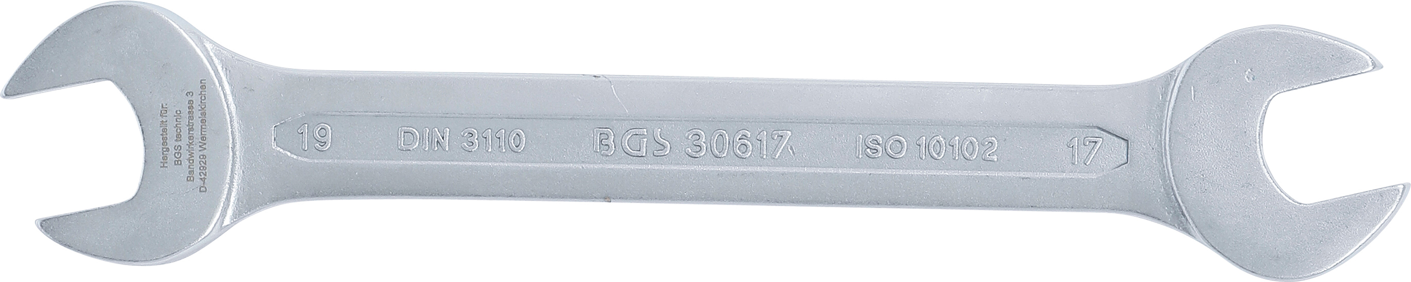 BGS Doppel-Maulschlüssel | SW 17 x 19 mm