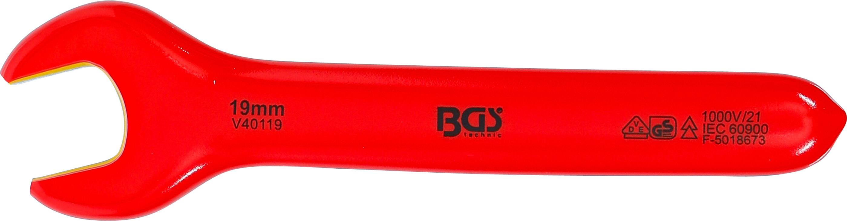 BGS VDE-Einmaulschlüssel | SW 19 mm BGS VDE-Einmaulschlüssel | SW 19 mm