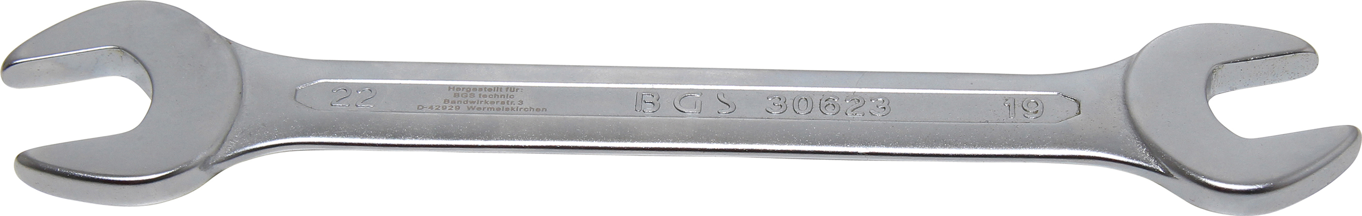 BGS Doppel-Maulschlüssel | SW 19 x 22 mm