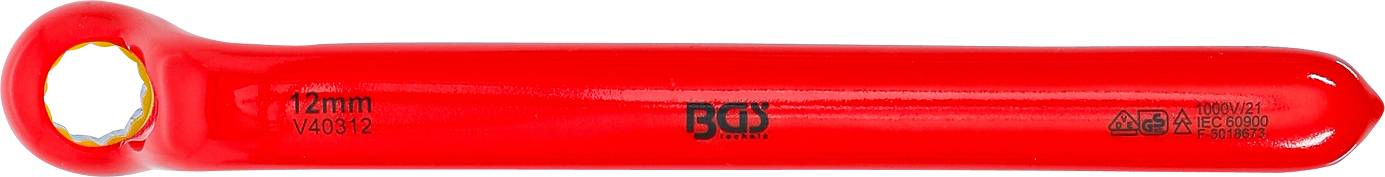 BGS VDE-Einringschlüssel | tief gekröpft | SW 12 mm