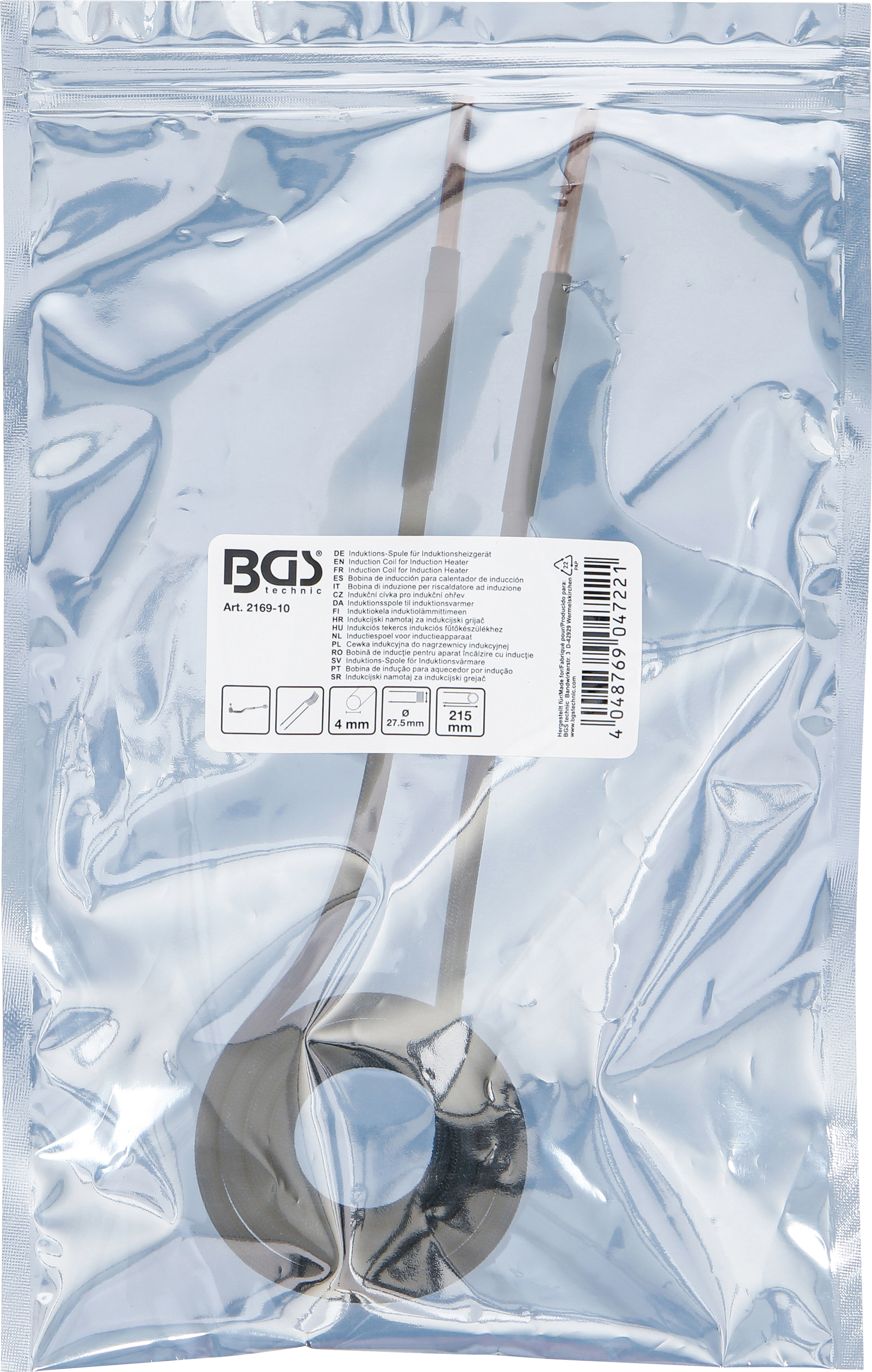 BGS Induktions-Spule für Induktionsheizgerät | für Spurstangen | 65 mm | für Art. 2169, 3390, 3391