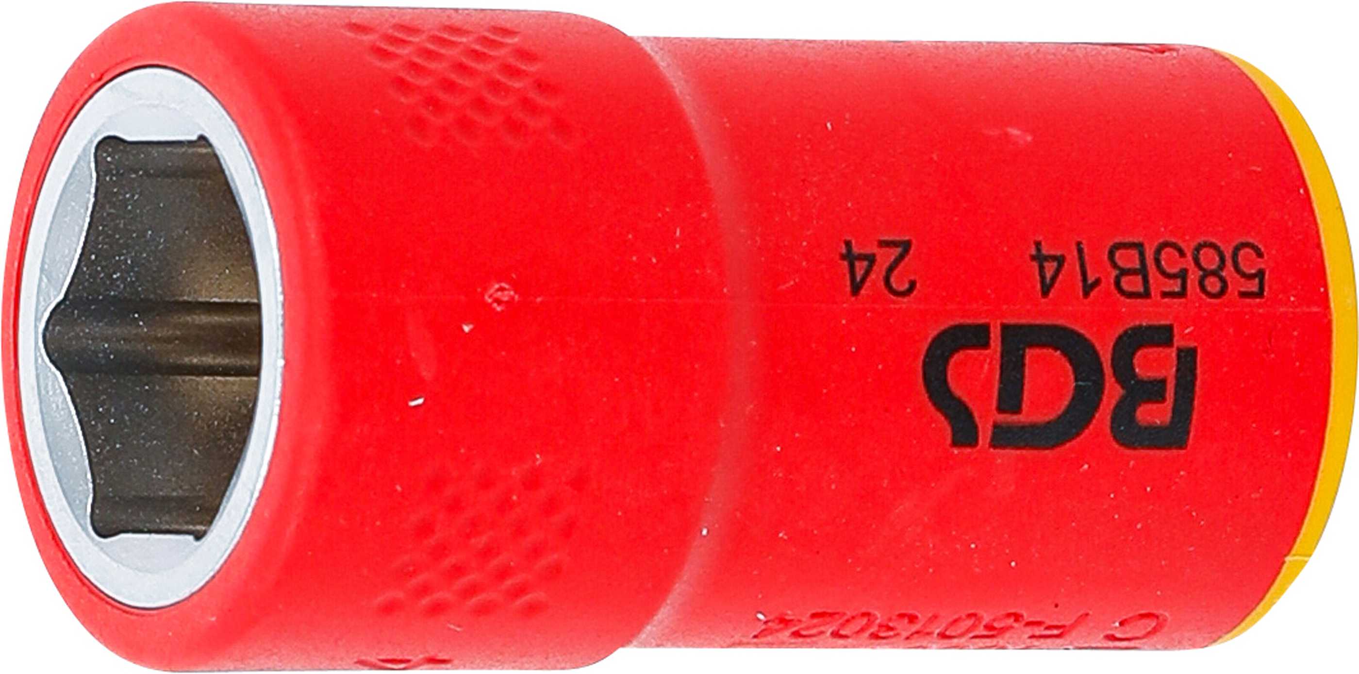 BGS VDE-Steckschlüssel-Einsatz Sechskant | Antrieb Innenvierkant 10 mm (3/8") | SW 14 mm