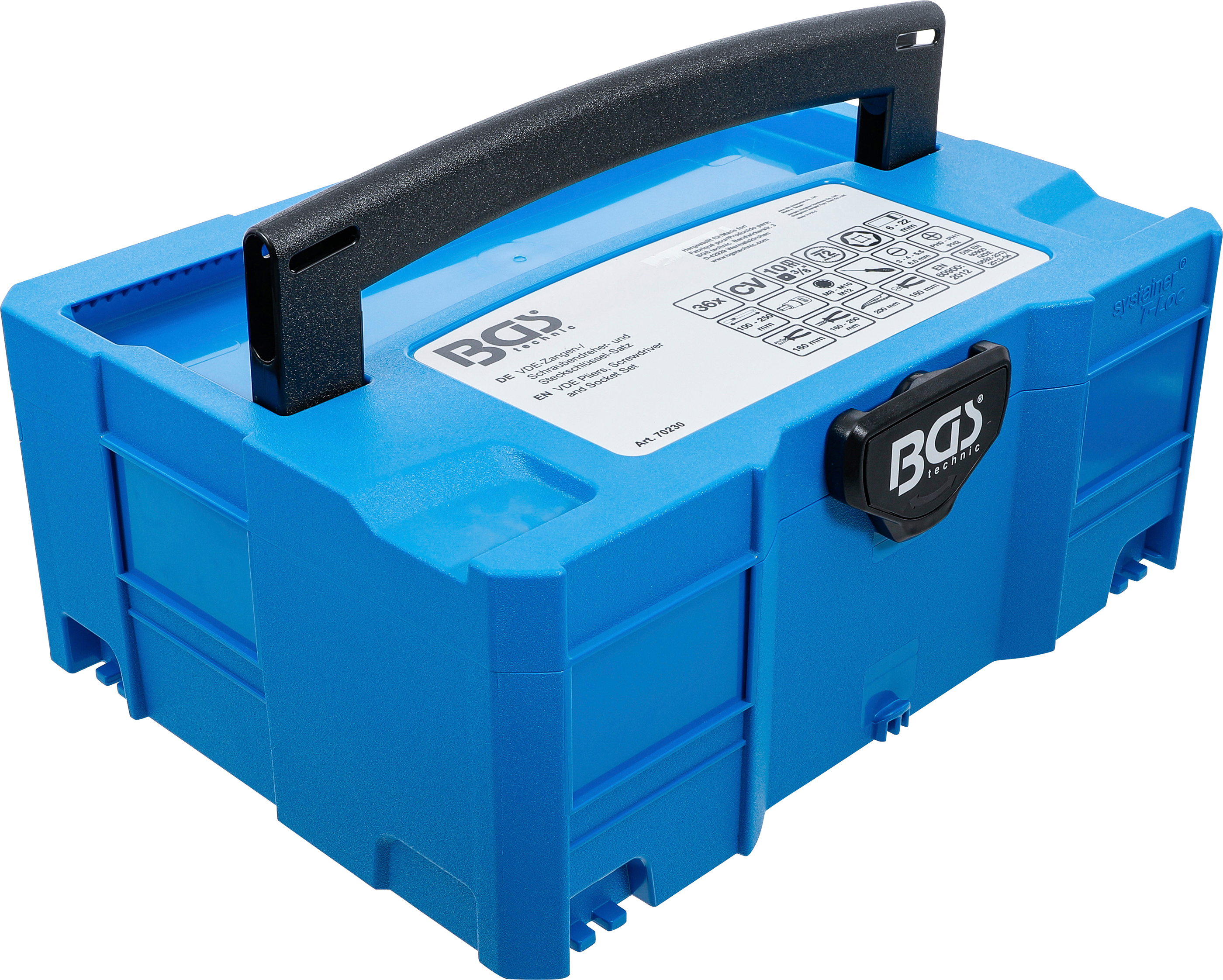BGS VDE-Zangen- / Schraubendreher- und Steckschlüssel-Satz | BGS systainer® | 36-tlg.