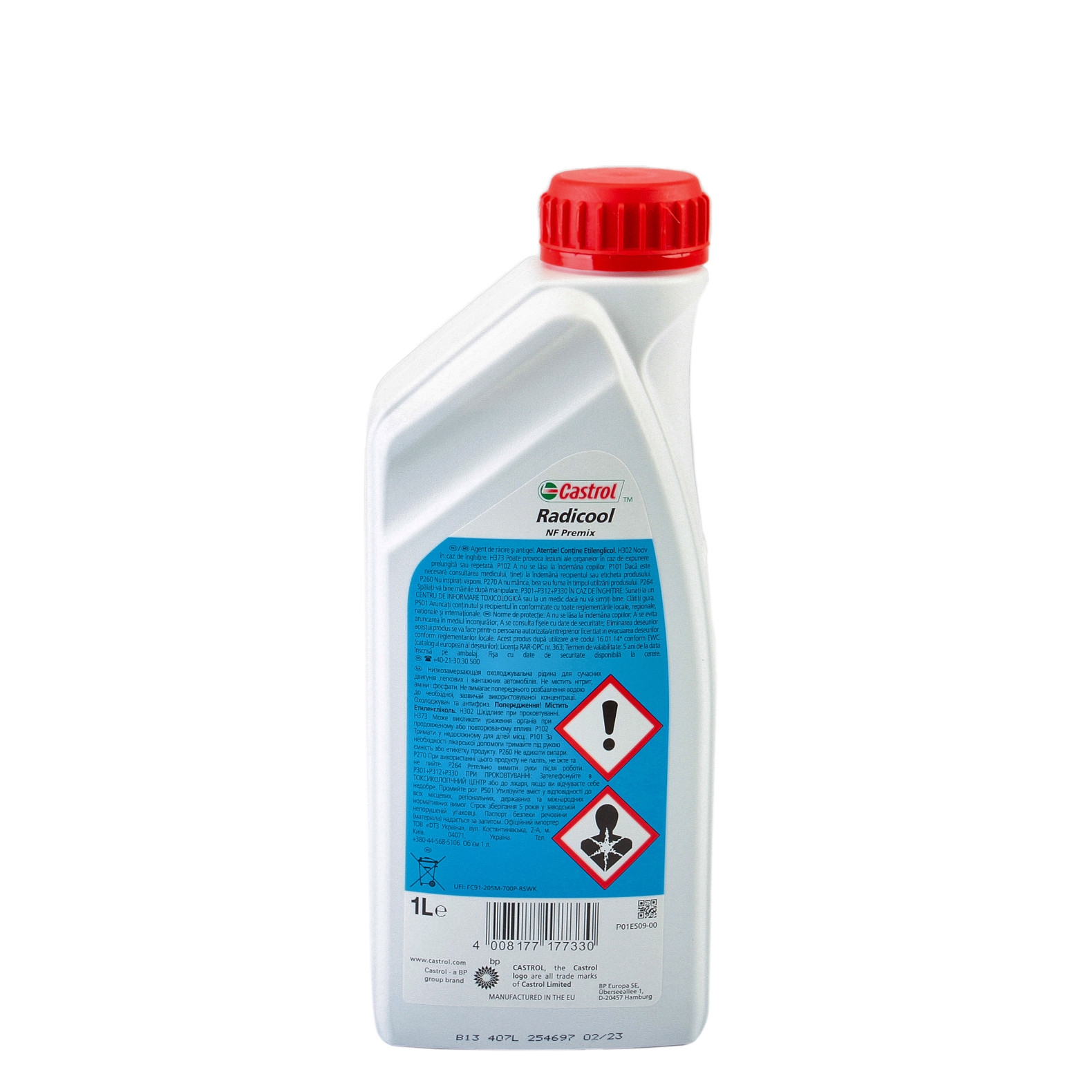 Castrol Radicool Premix Coolant Kühlerfrostschutz Fertigmischung 1 Liter