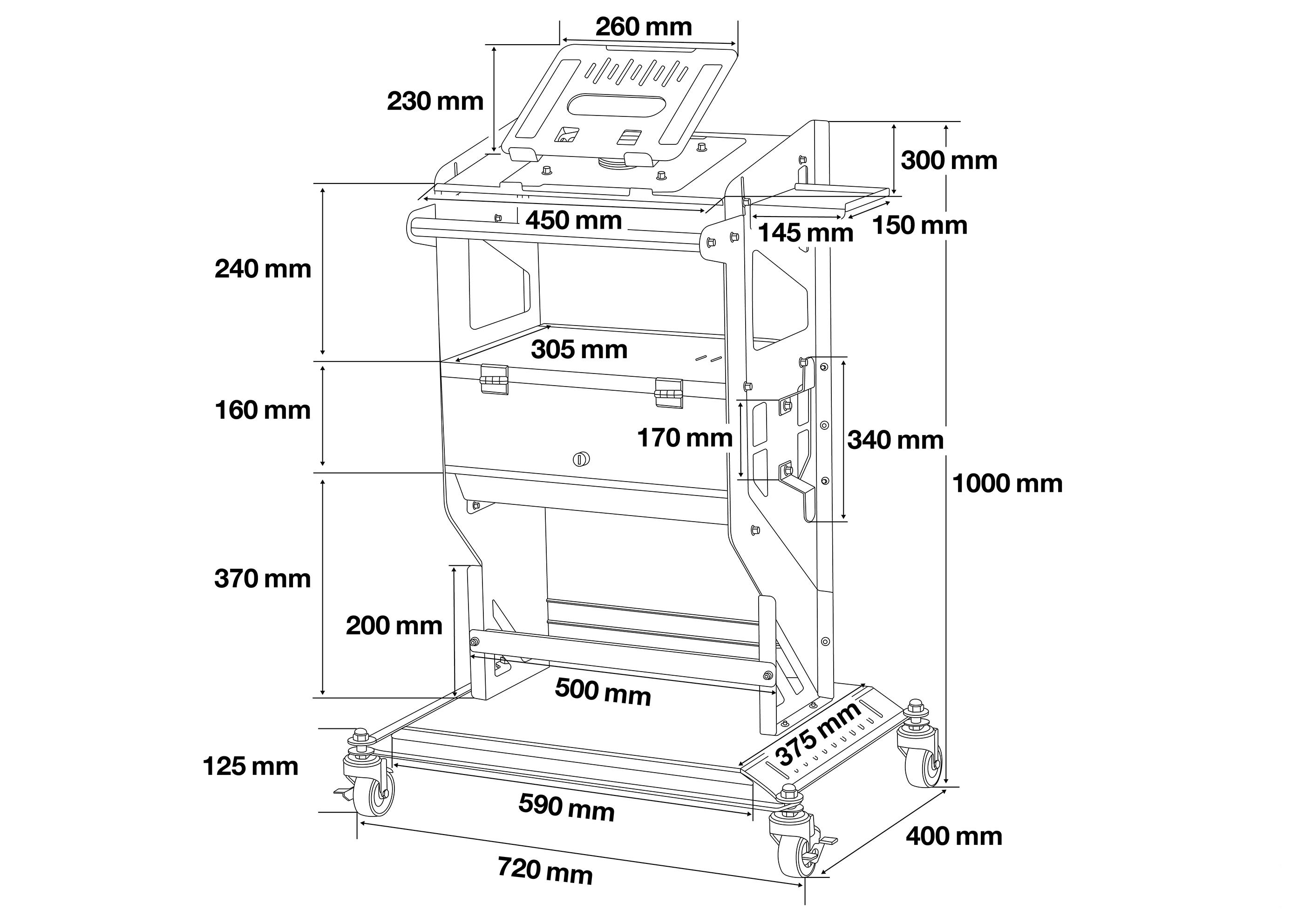 BGS Diagnosetisch | fahrbar