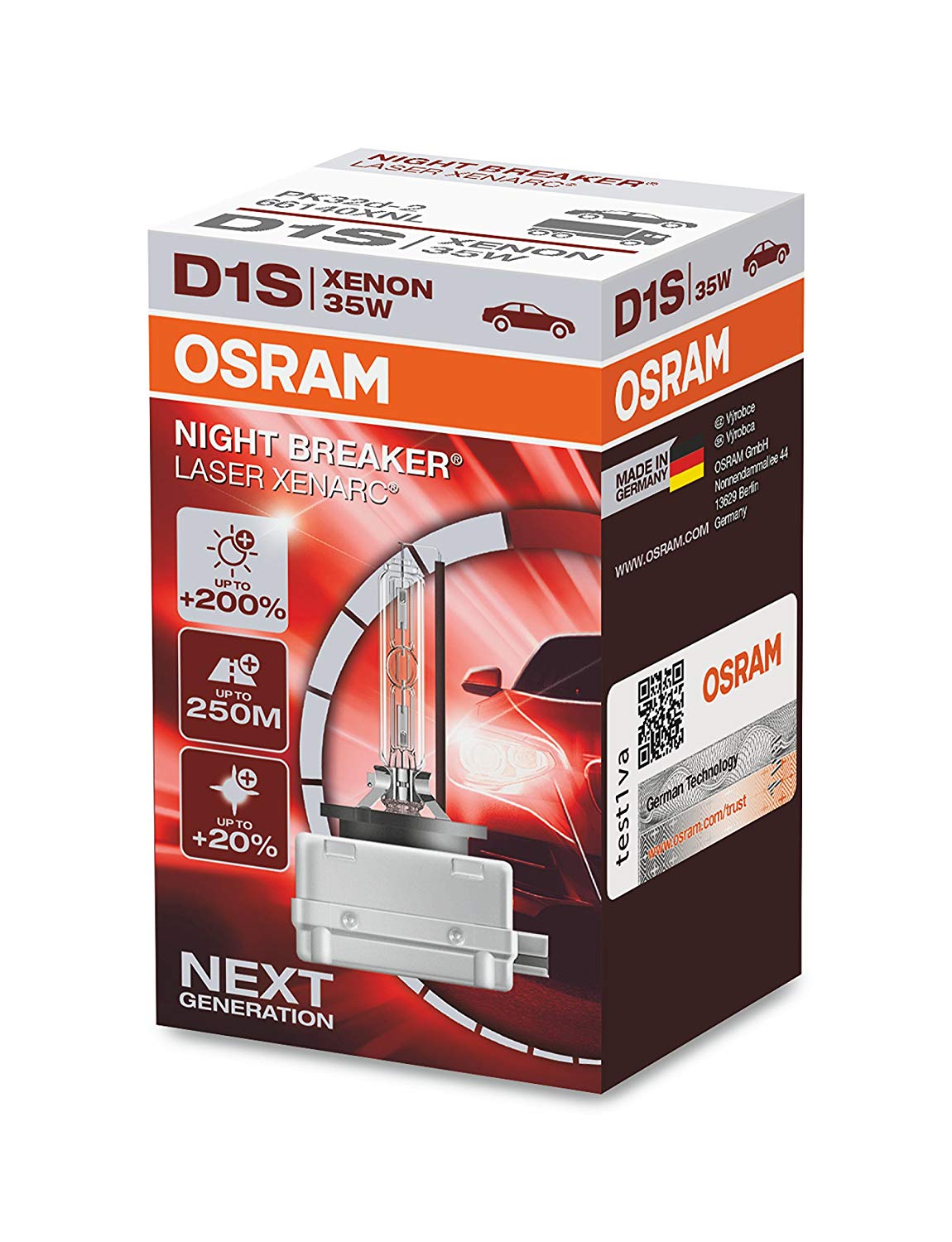 Osram D1S Night Breaker Laser Xenarc +200%