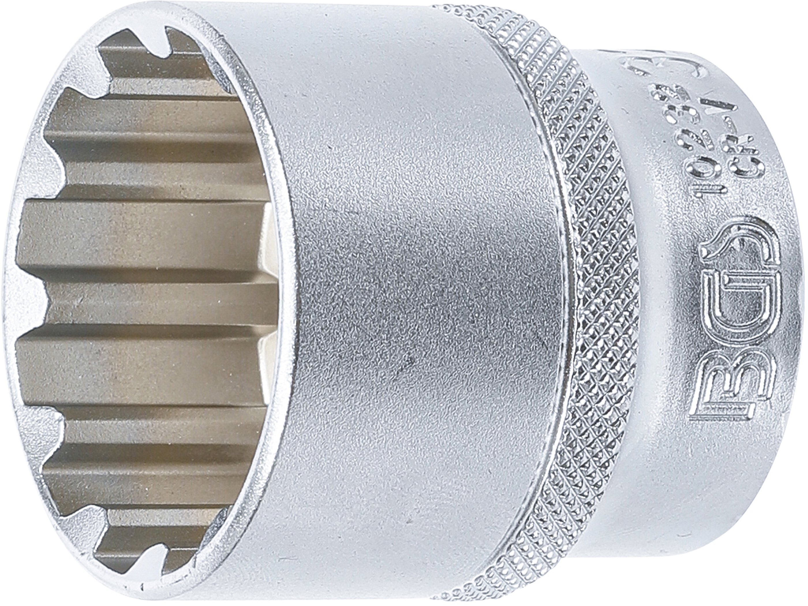 BGS Steckschlüssel-Einsatz Gear Lock | Antrieb Innenvierkant 12,5 mm (1/2") | SW 32 mm