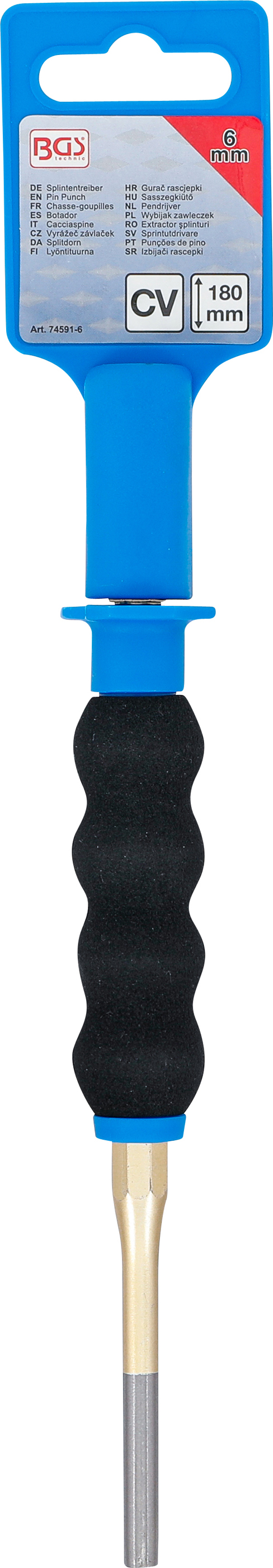 BGS Splintentreiber | mit Handschutz | 180 mm | 6 mm