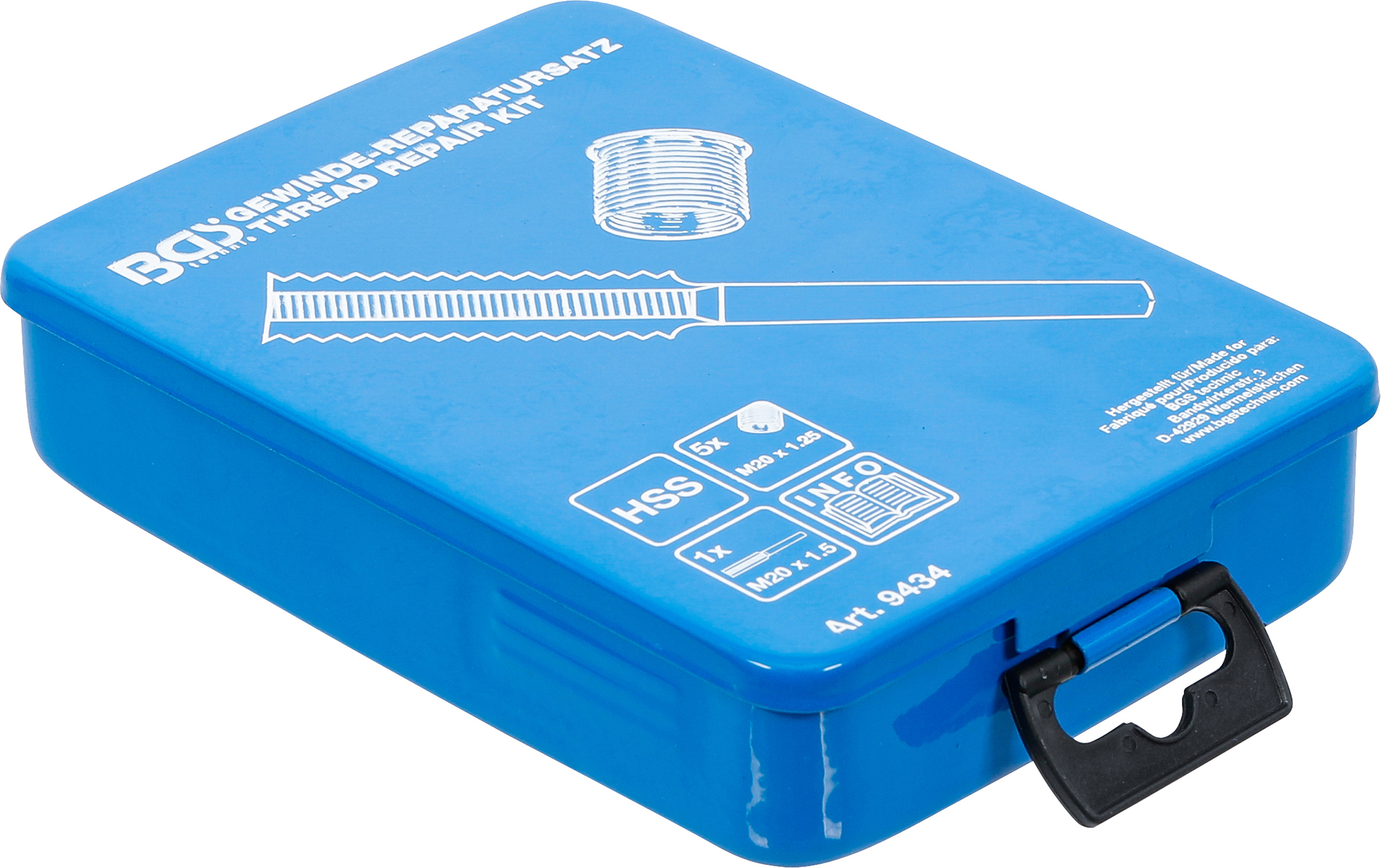 BGS Gewinde-Reparatursatz | M20 x 1.5 | 7-tlg. BGS Gewinde-Reparatursatz | M20 x 1.5 | 7-tlg.