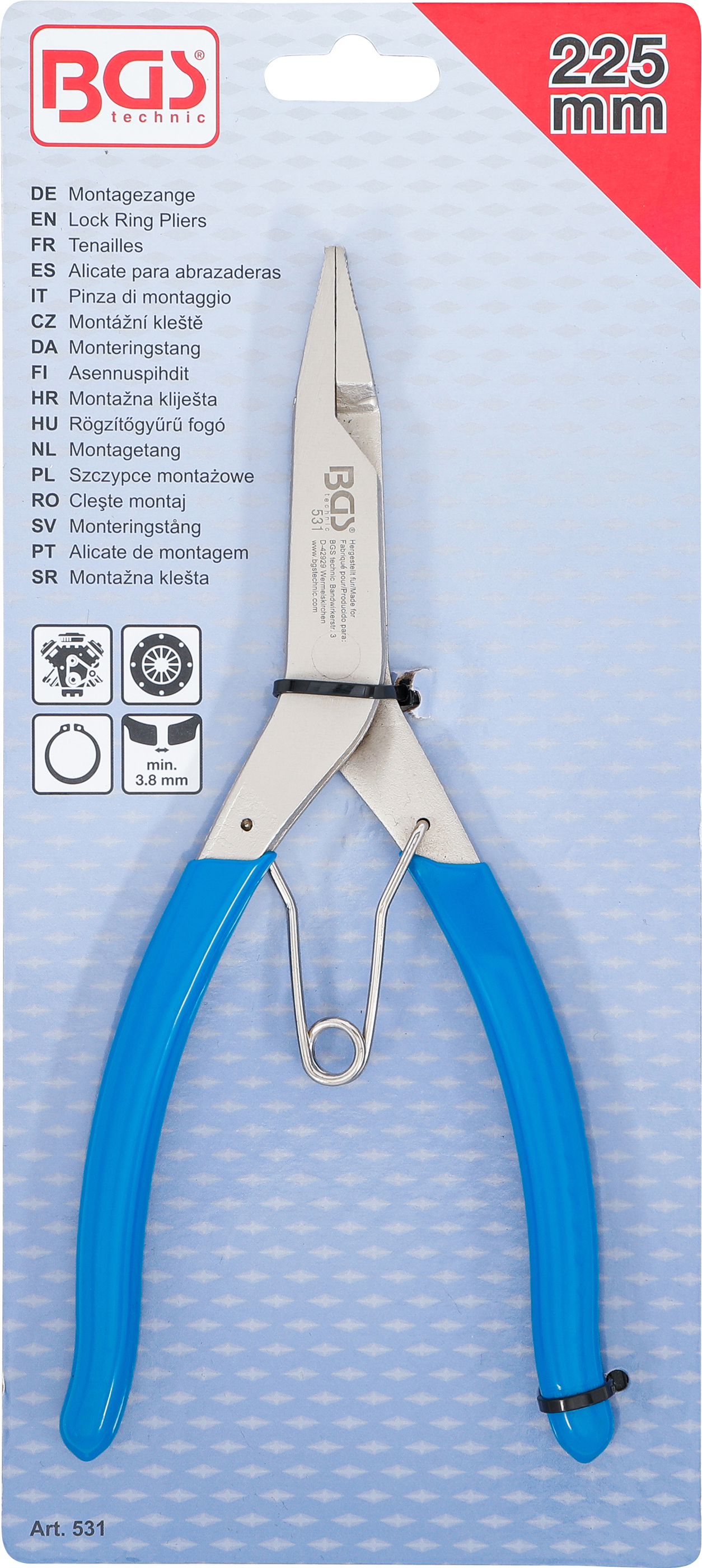 BGS Montagezange | 225 mm